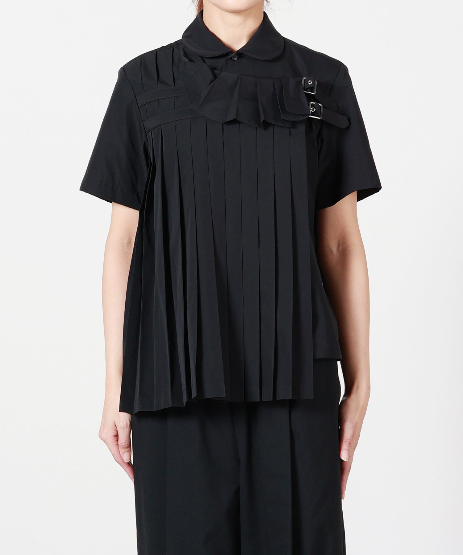 noir kei ninomiya(ノワール ケイニノミヤ)】 バックルシャツ｜PARIGOT