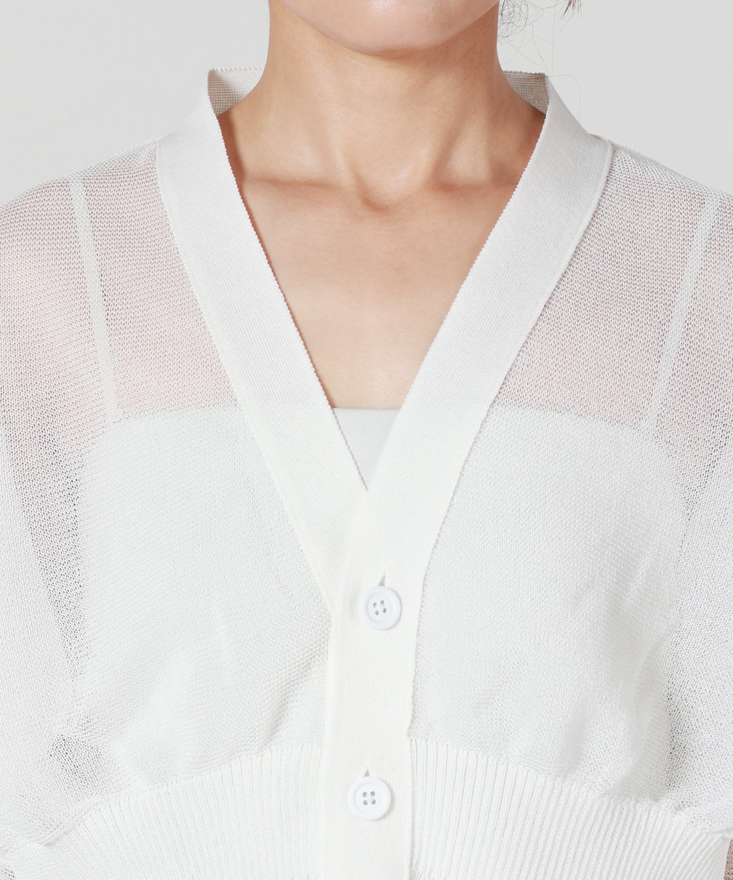 CFCL(シーエフシーエル)】 TC GARTER LUCENT CROPPED CARDIGAN