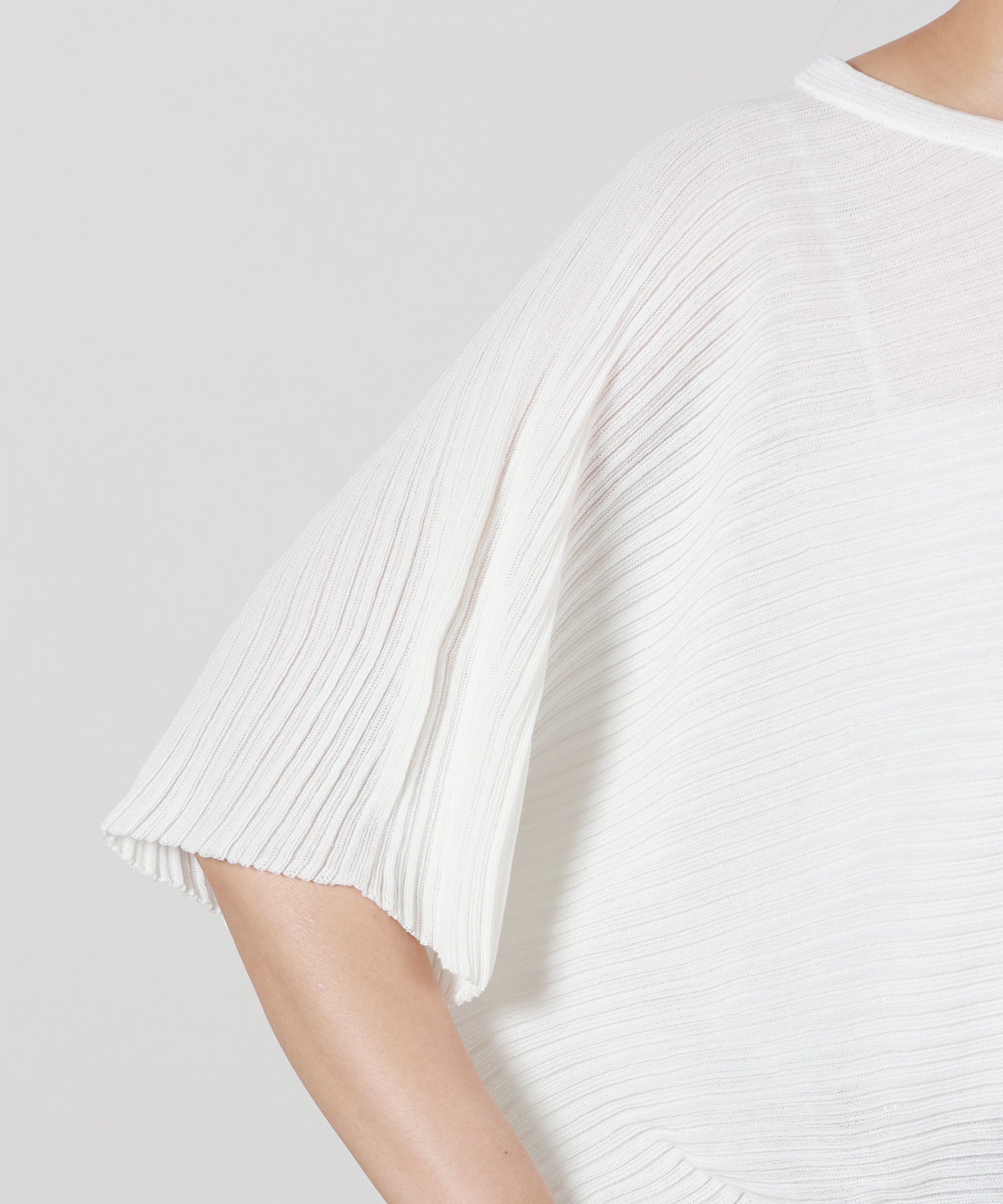 CFCL(シーエフシーエル)】 TC POTTERY SHORT SLEEVE ROUND TOP