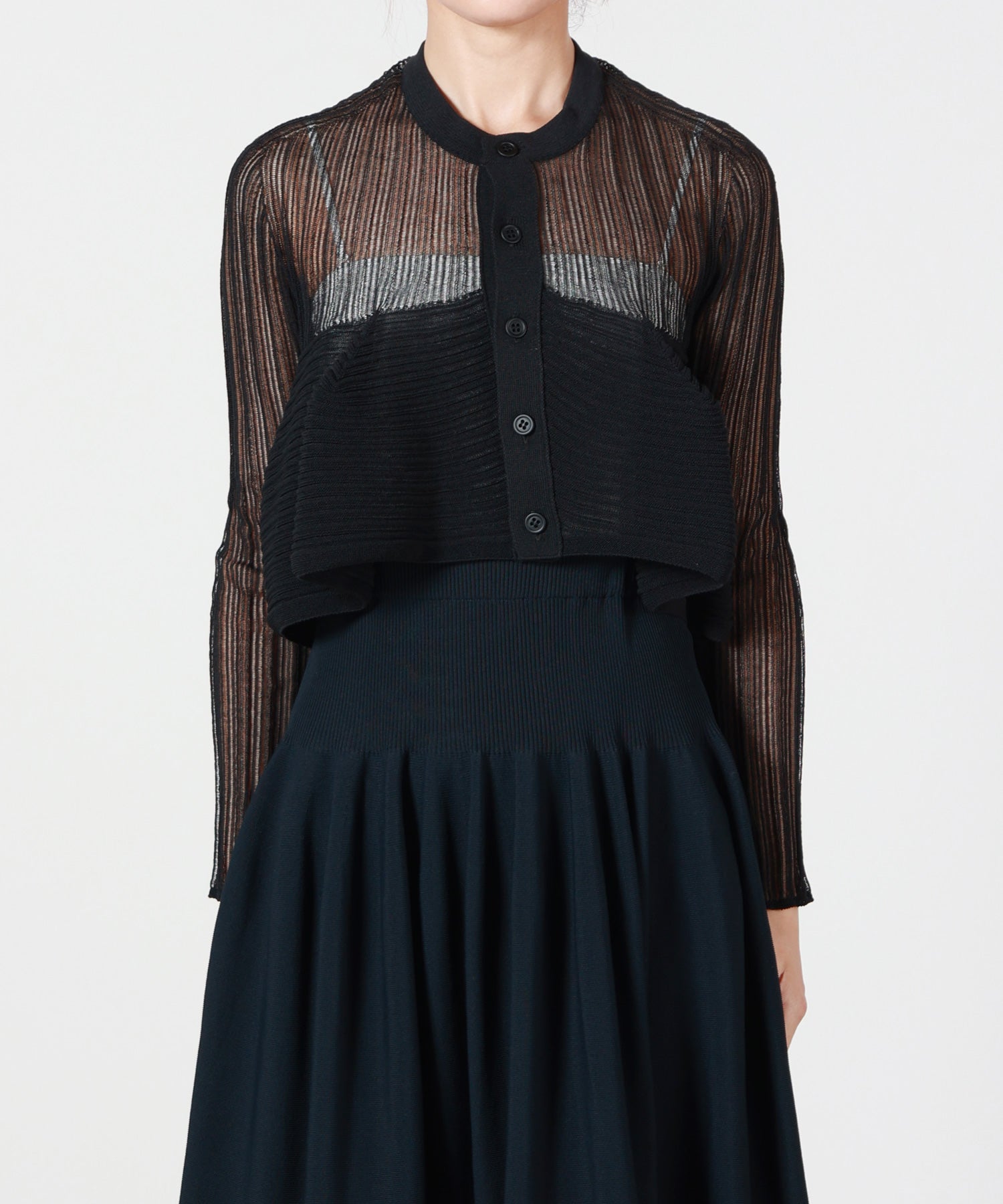 CFCL(シーエフシーエル)】 TC POTTERY BUST FLARE CARDIGAN｜PARIGOT
