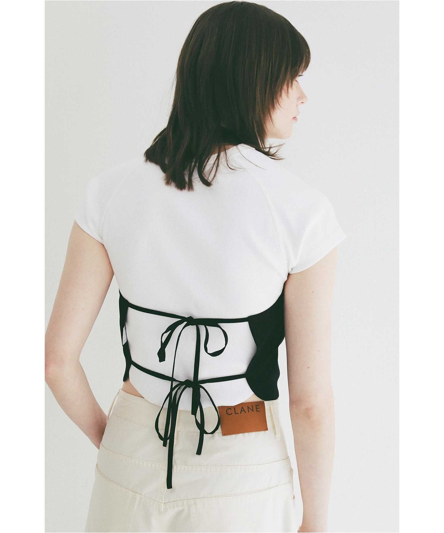 CLANE(クラネ)】 BACK RIBBON HALTER BUSTIER｜PARIGOT ONLINE（パリゴ