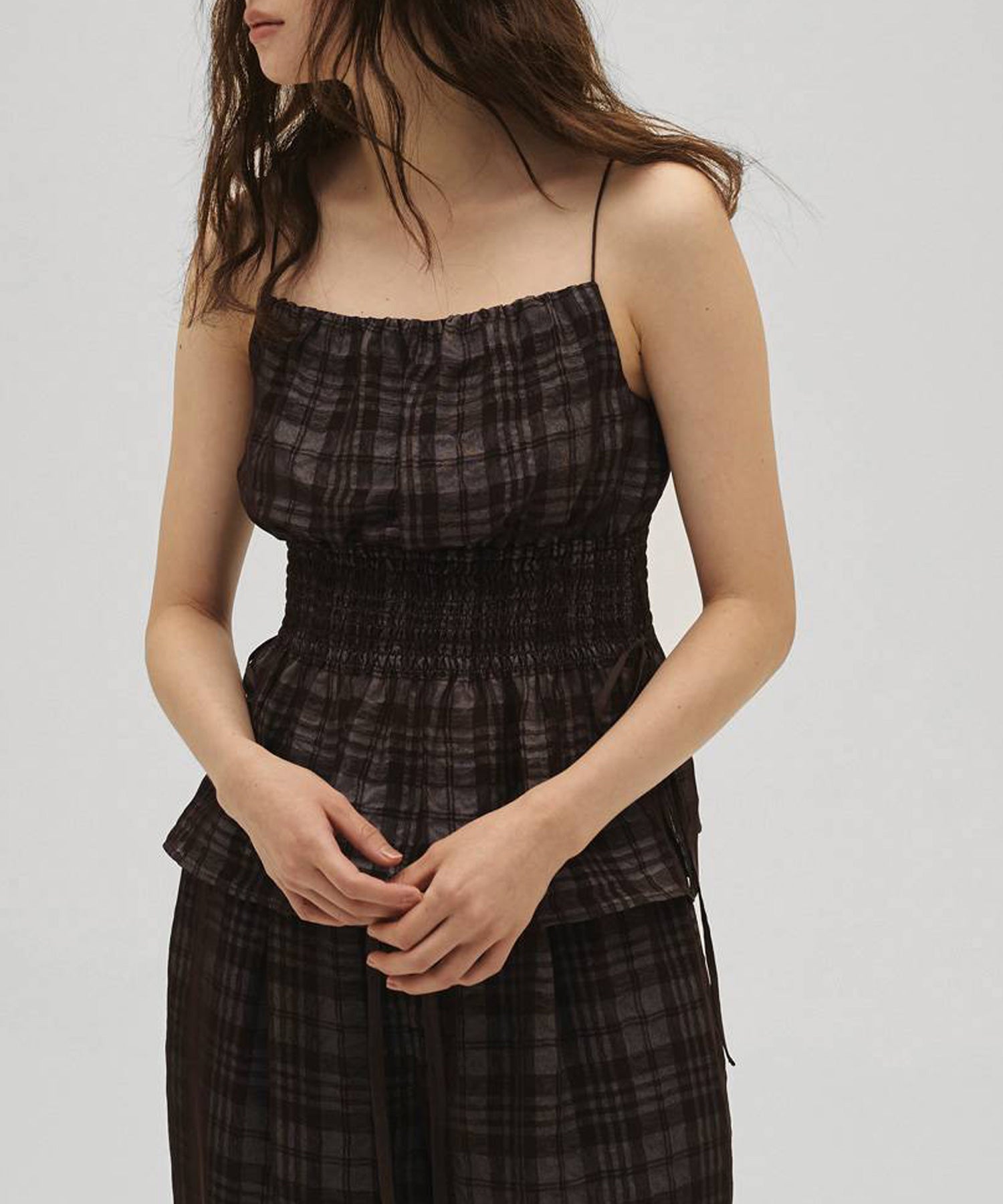 TODAYFUL(トゥデイフル)】 Check Jacquard Camisole｜PARIGOT ONLINE