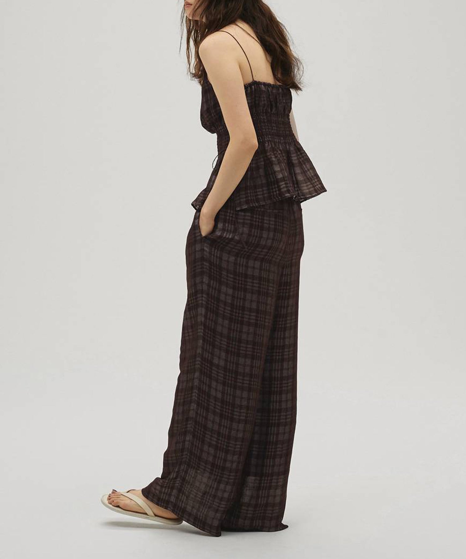 TODAYFUL(トゥデイフル)】 Check Jacquard Camisole｜PARIGOT ONLINE