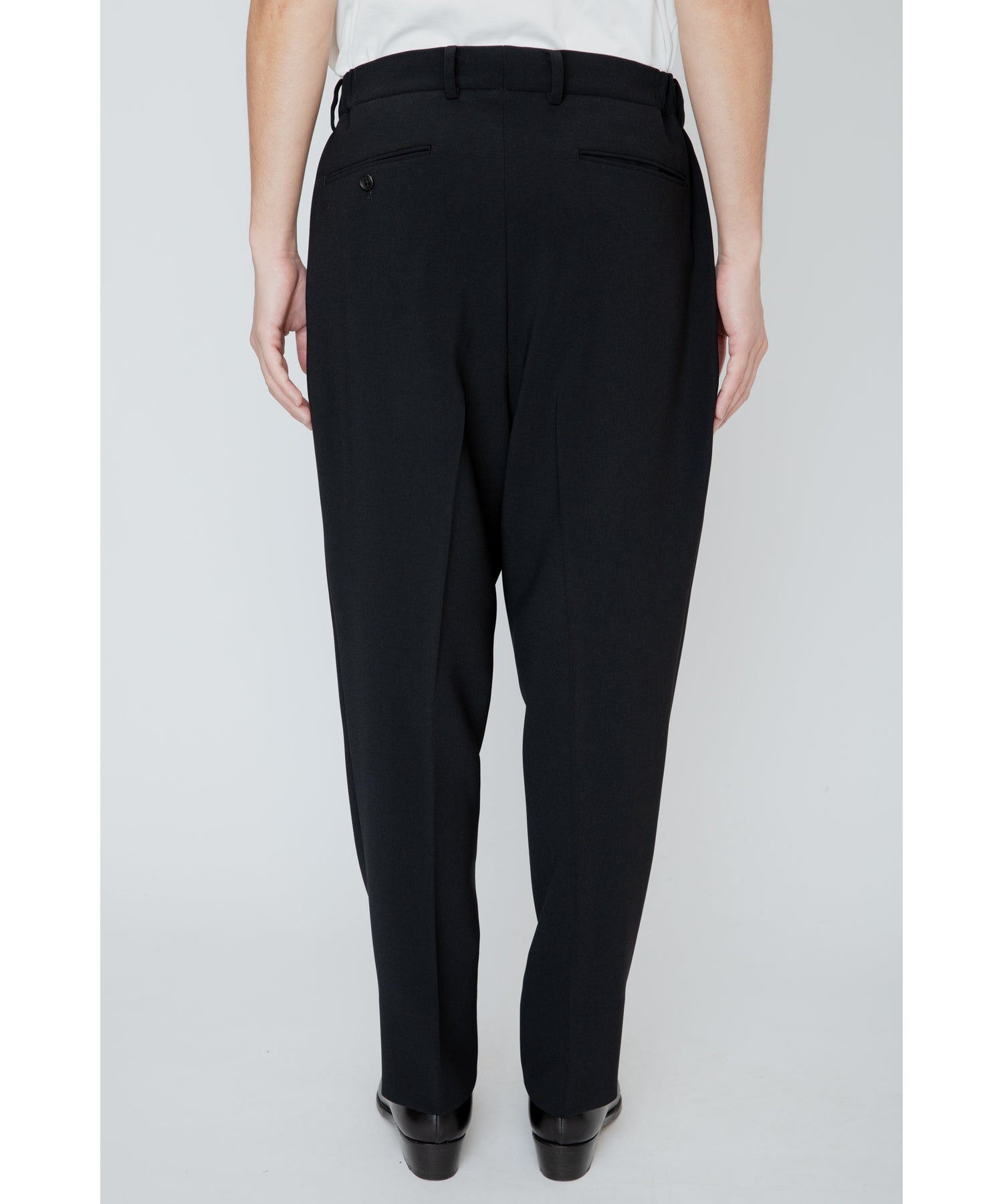 美品　RAINMAKER ツイル シャーリング トラウザーズ　ネイビー　4 RAINMAKER(レインメーカー)】 SHIRRING TROUSERS｜PARIGOT ONLINE
