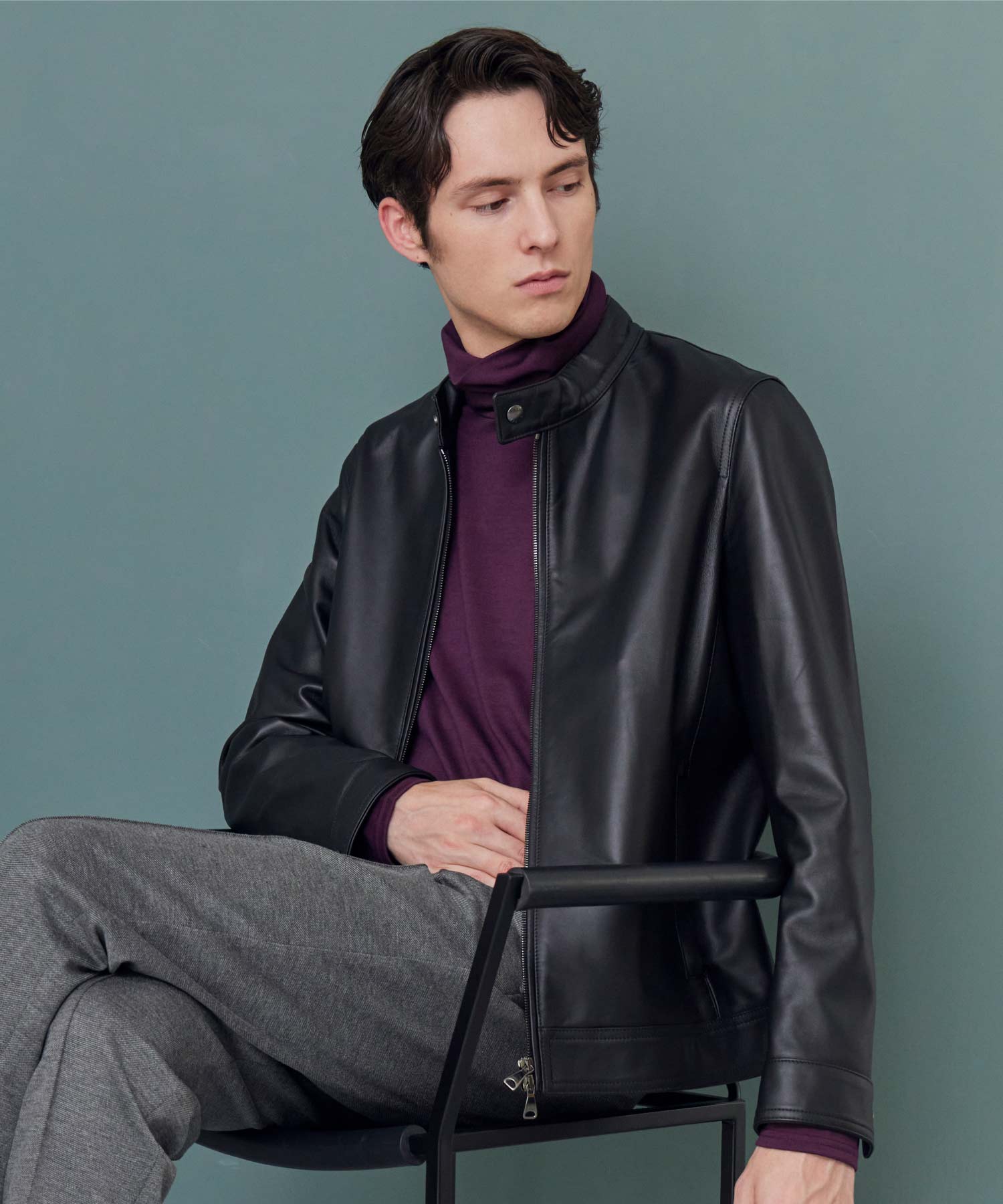 RAINMAKER(レインメーカー)】 WASHABLE-WOOL HIGH NECK SHIRT｜PARIGOT