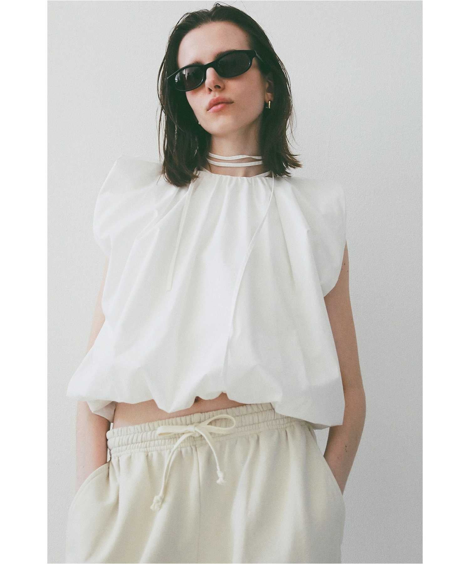 CLANE(クラネ)】 W FACE BALLOON GATHER RIBBON TOPS｜PARIGOT ONLINE