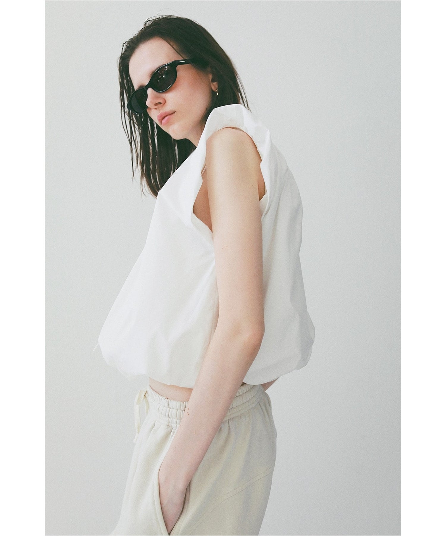 CLANE(クラネ)】 W FACE BALLOON GATHER RIBBON TOPS｜PARIGOT ONLINE