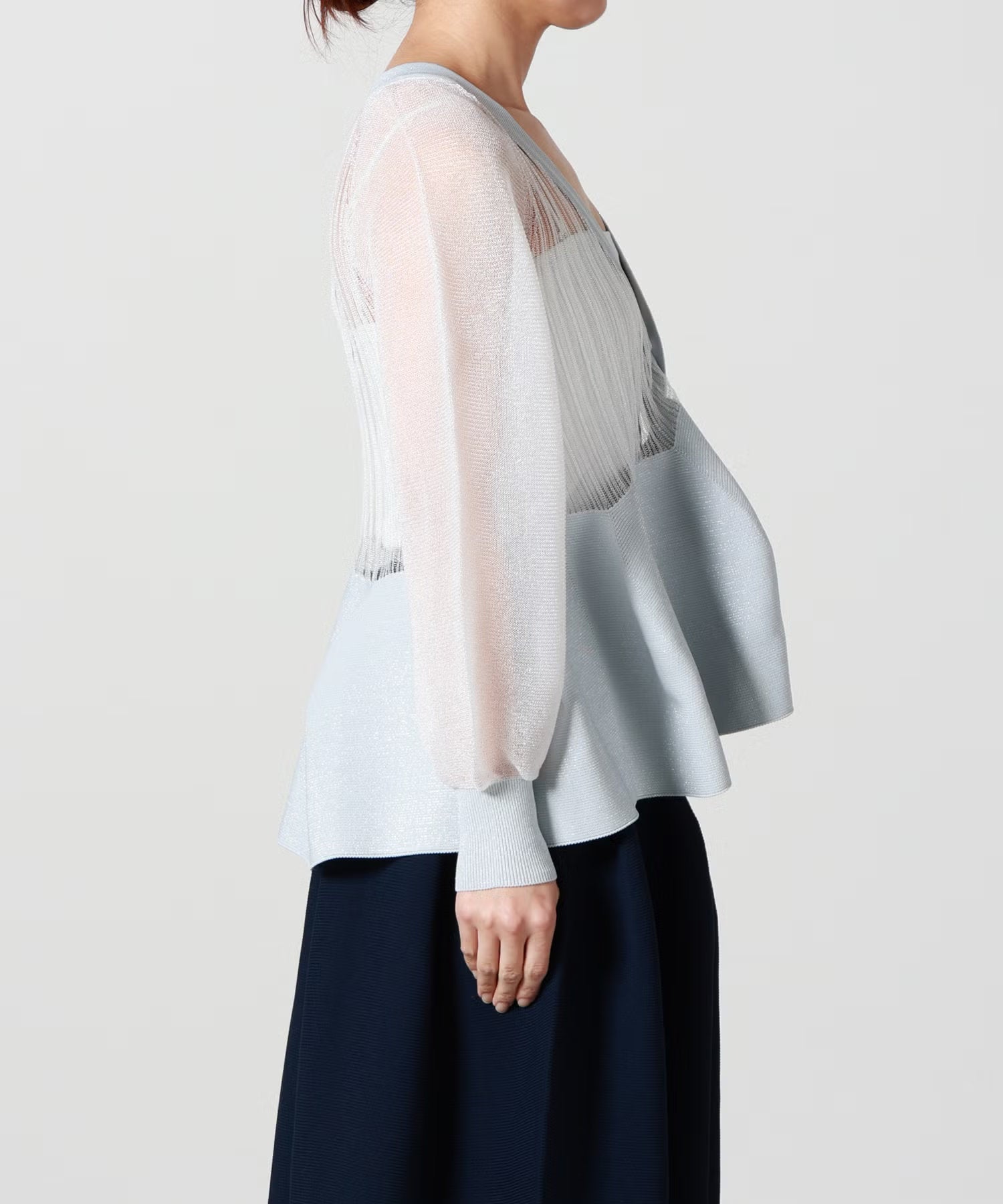 CFCL(シーエフシーエル)】 POTTERY GLITTER PUFF SLEEVE CARDIGAN
