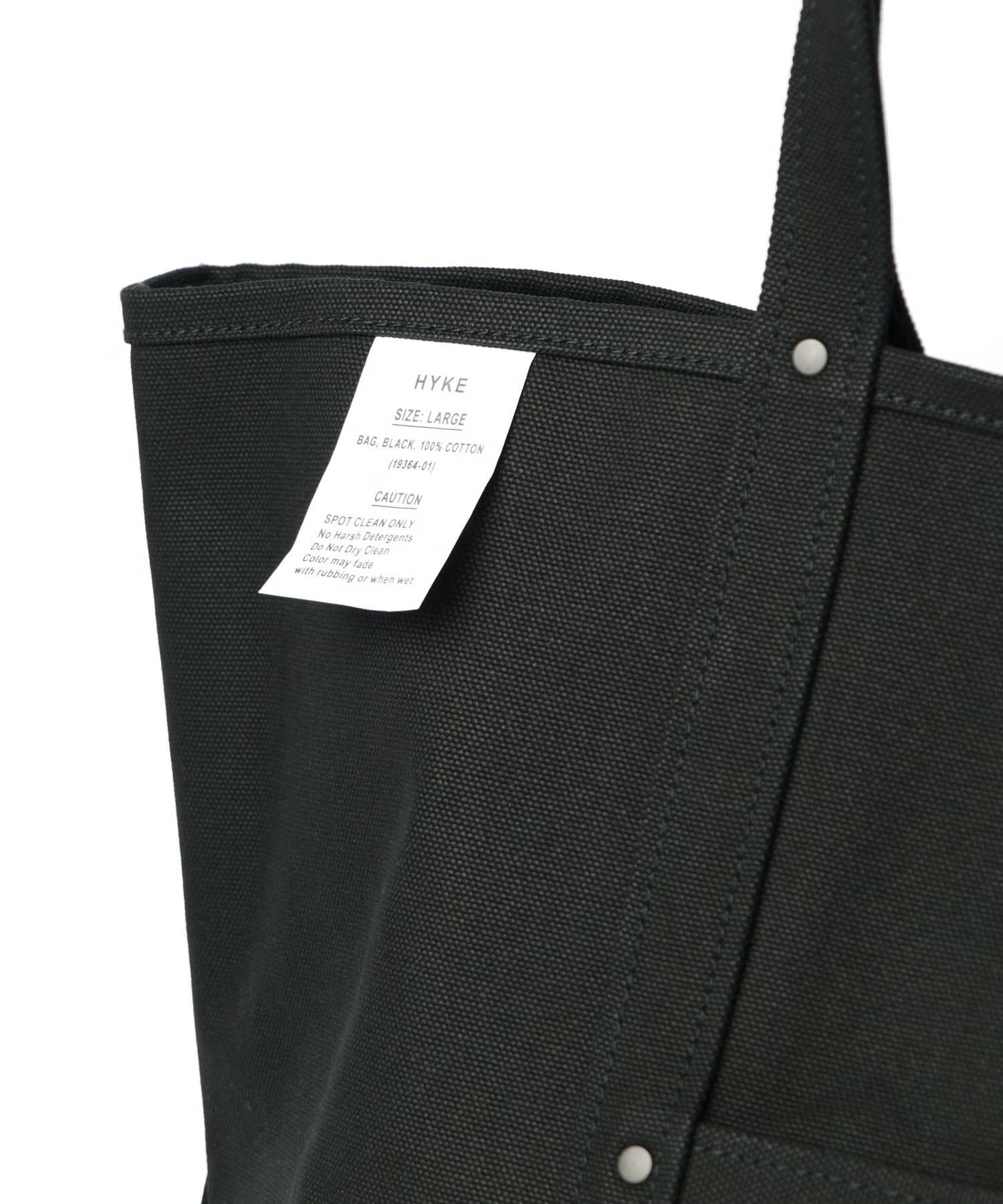 HYKE トートバッグ ブラックsサイズ HYKE(ハイク)】 《26AW予約》TOTE BAG(LARGE)｜PARIGOT ONLINE（パリゴ