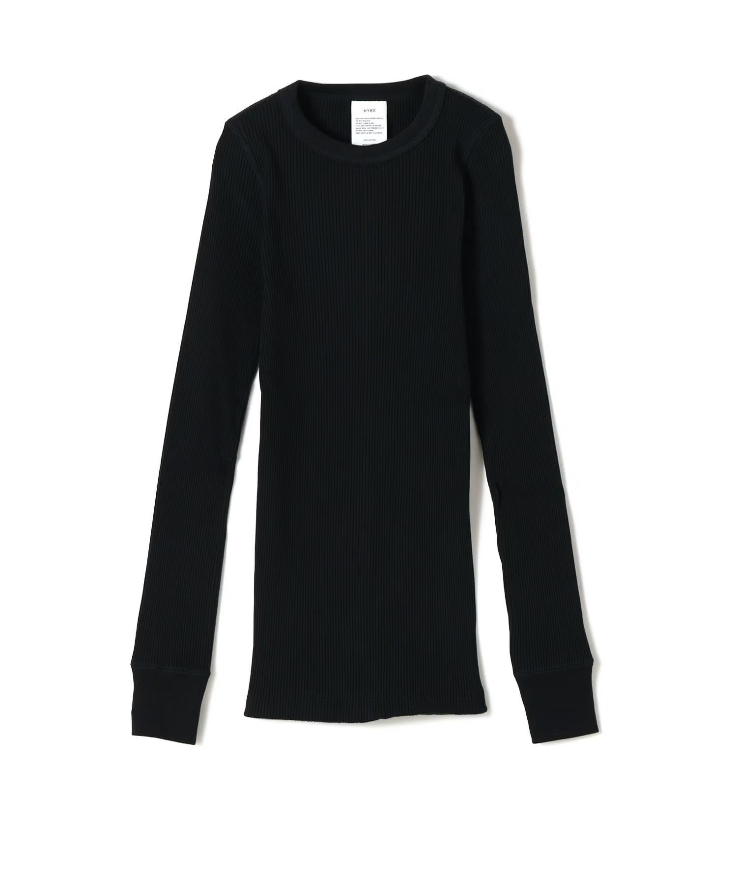HYKEリブ長袖ロンT HYKE(ハイク)】 《26AW予約》LONG-SLV TEE｜PARIGOT ONLINE（パリゴ