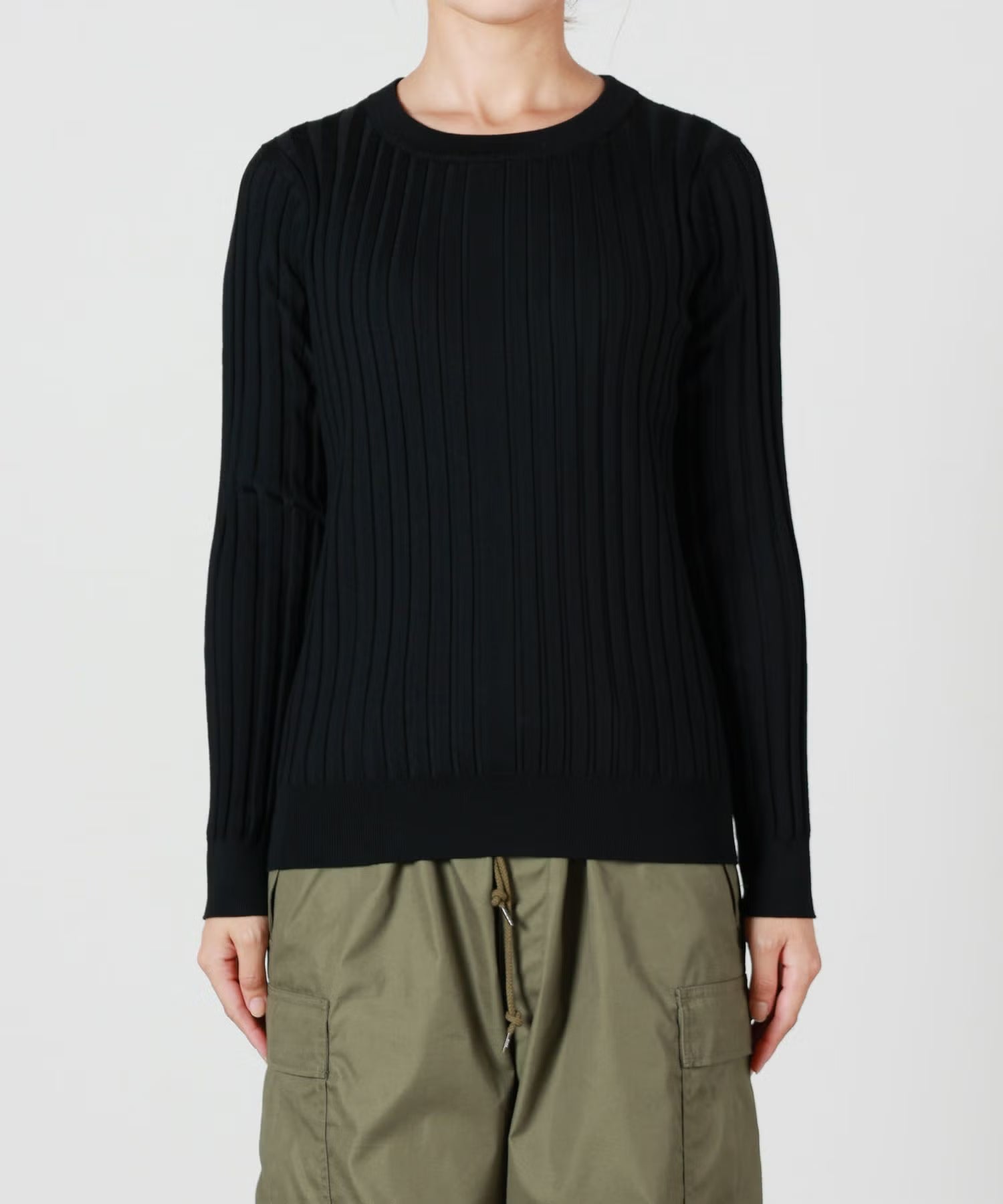 HYKE(ハイク)】 《26AW予約》WIDE RIBBED SWEATER｜PARIGOT ONLINE