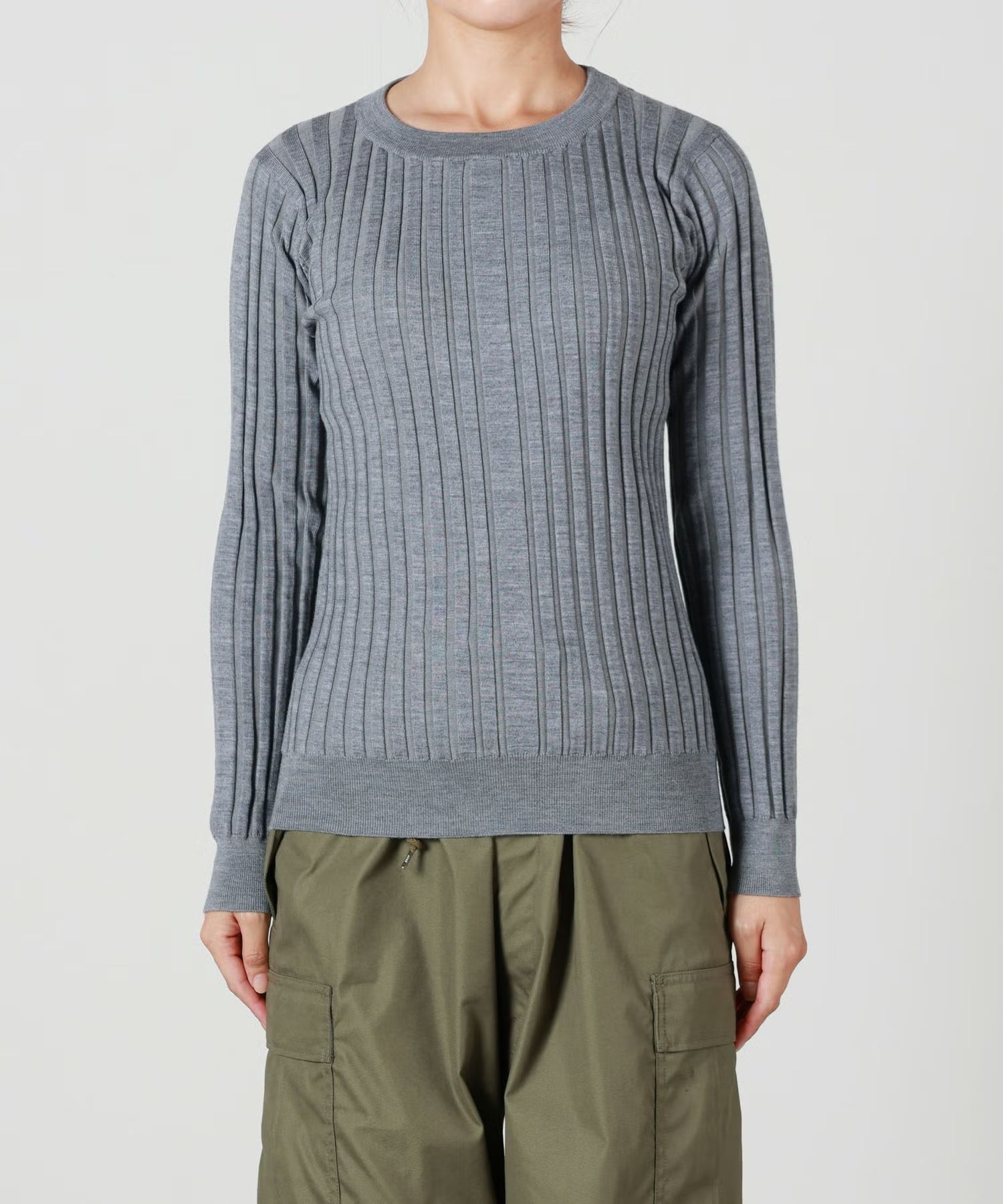 HYKE(ハイク)】 《26AW予約》WIDE RIBBED SWEATER｜PARIGOT ONLINE
