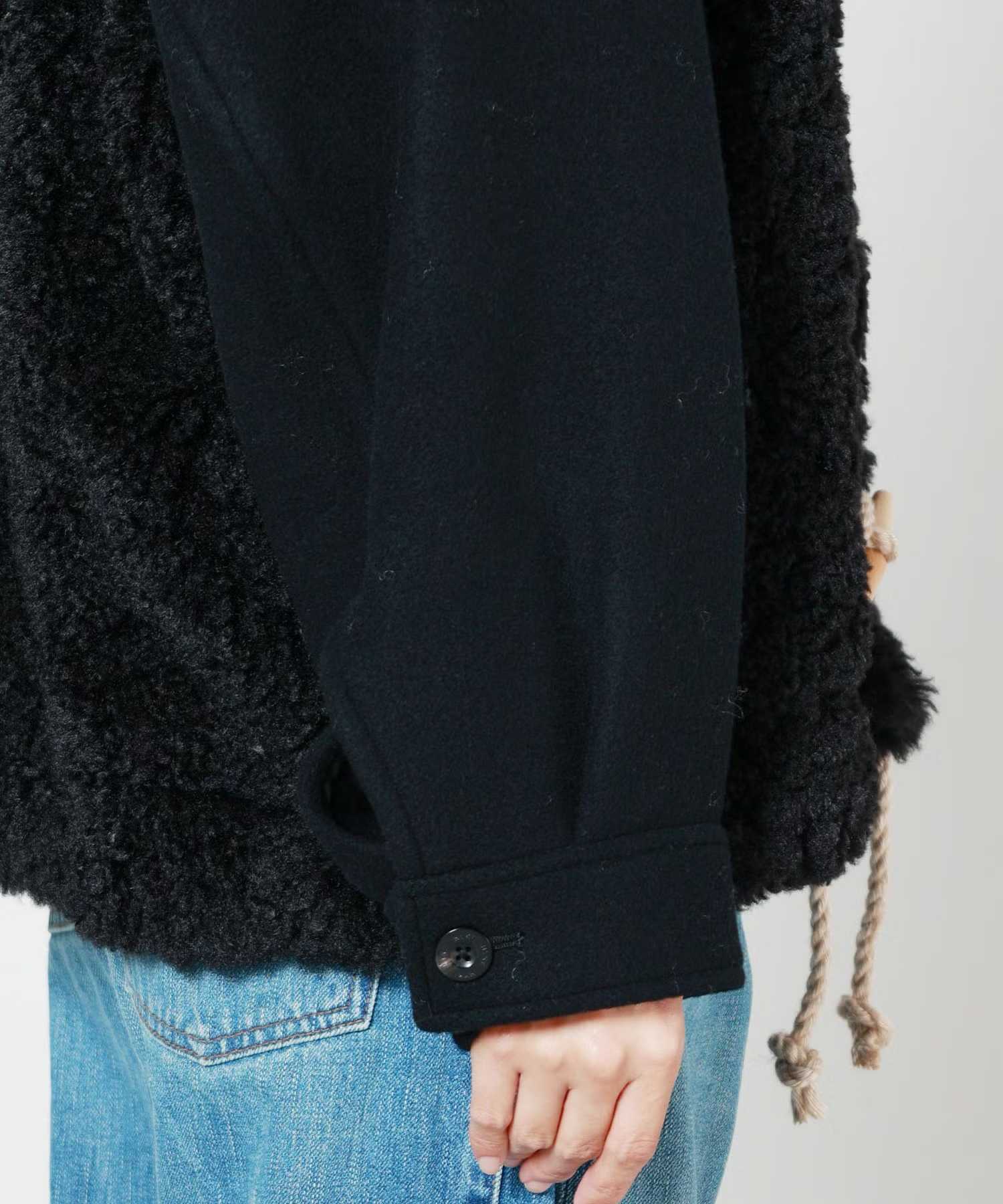 HYKE(ハイク)】 《26AW予約》DOUBLE FACE FAUX SHERLING DUFFLE JACKET
