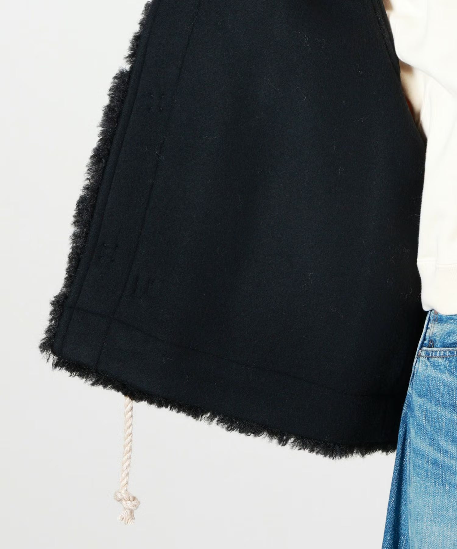 HYKE(ハイク)】 《26AW予約》DOUBLE FACE FAUX SHERLING DUFFLE JACKET