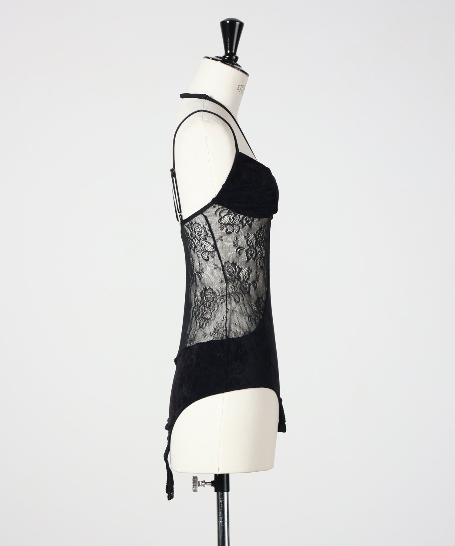 FETICO(フェティコ)】 SHEER PANELED VELOUR BODYSUIT｜PARIGOT ONLINE