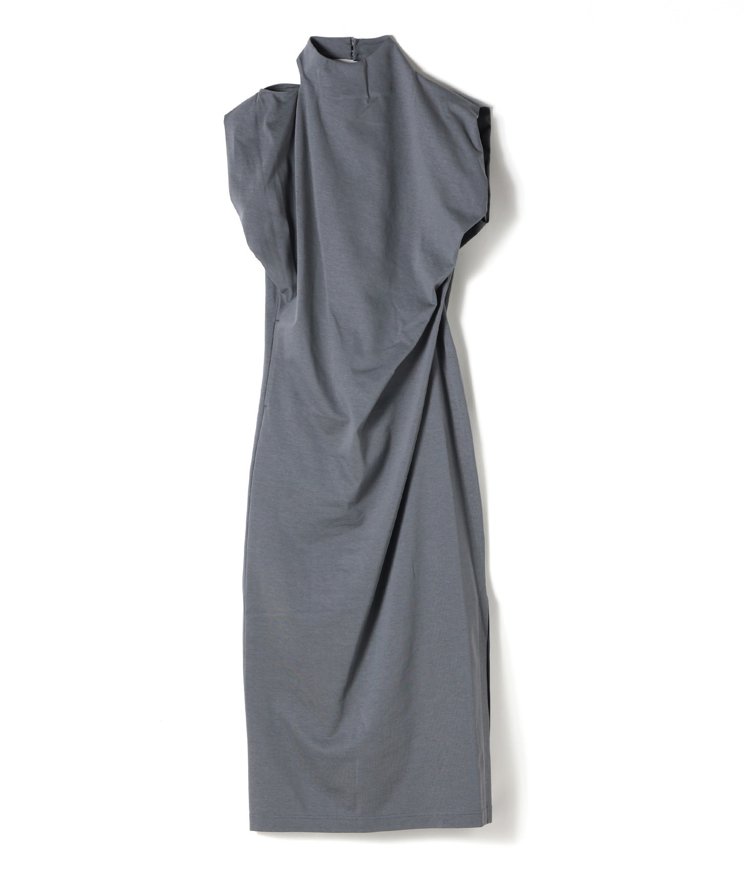 Cotton Jersey Asymmetric Dress