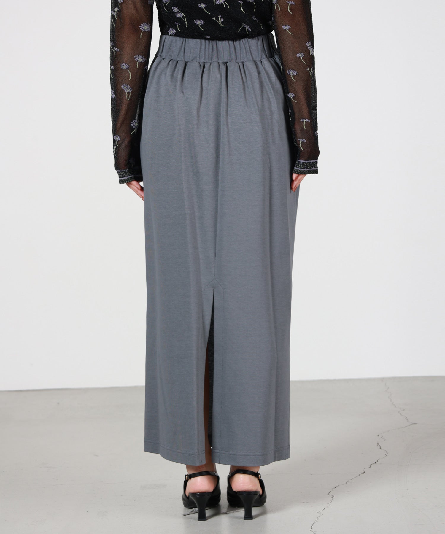 Mame Kurogouchi(マメ クロゴウチ)】 Cotton Jersey Asymmetric Skirt