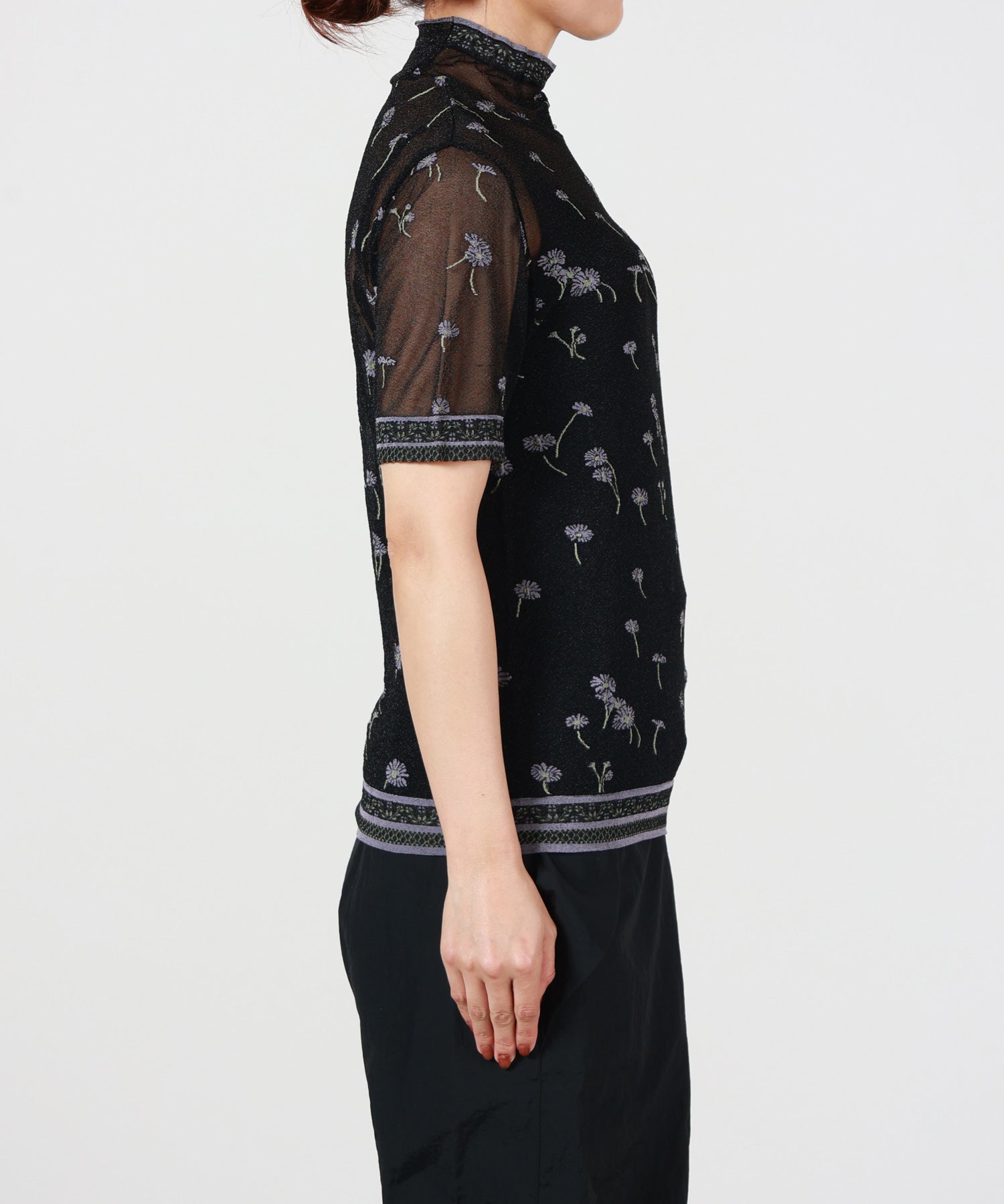 Mame Kurogouchi(マメ クロゴウチ)】 Floral Pattern Short Sleeve