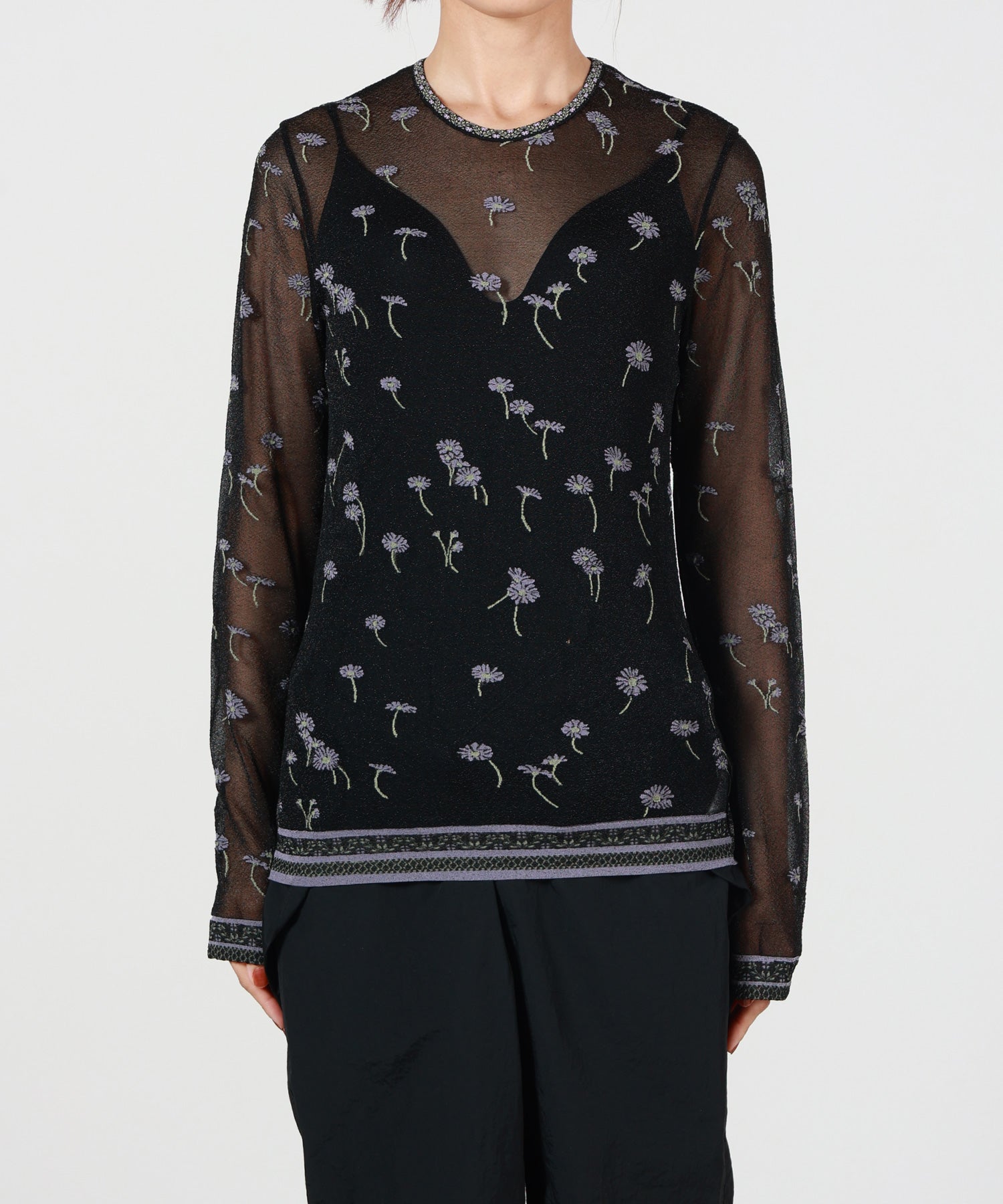 Mame Kurogouchi(マメ クロゴウチ)】 Floral Pattern Long Sleeve