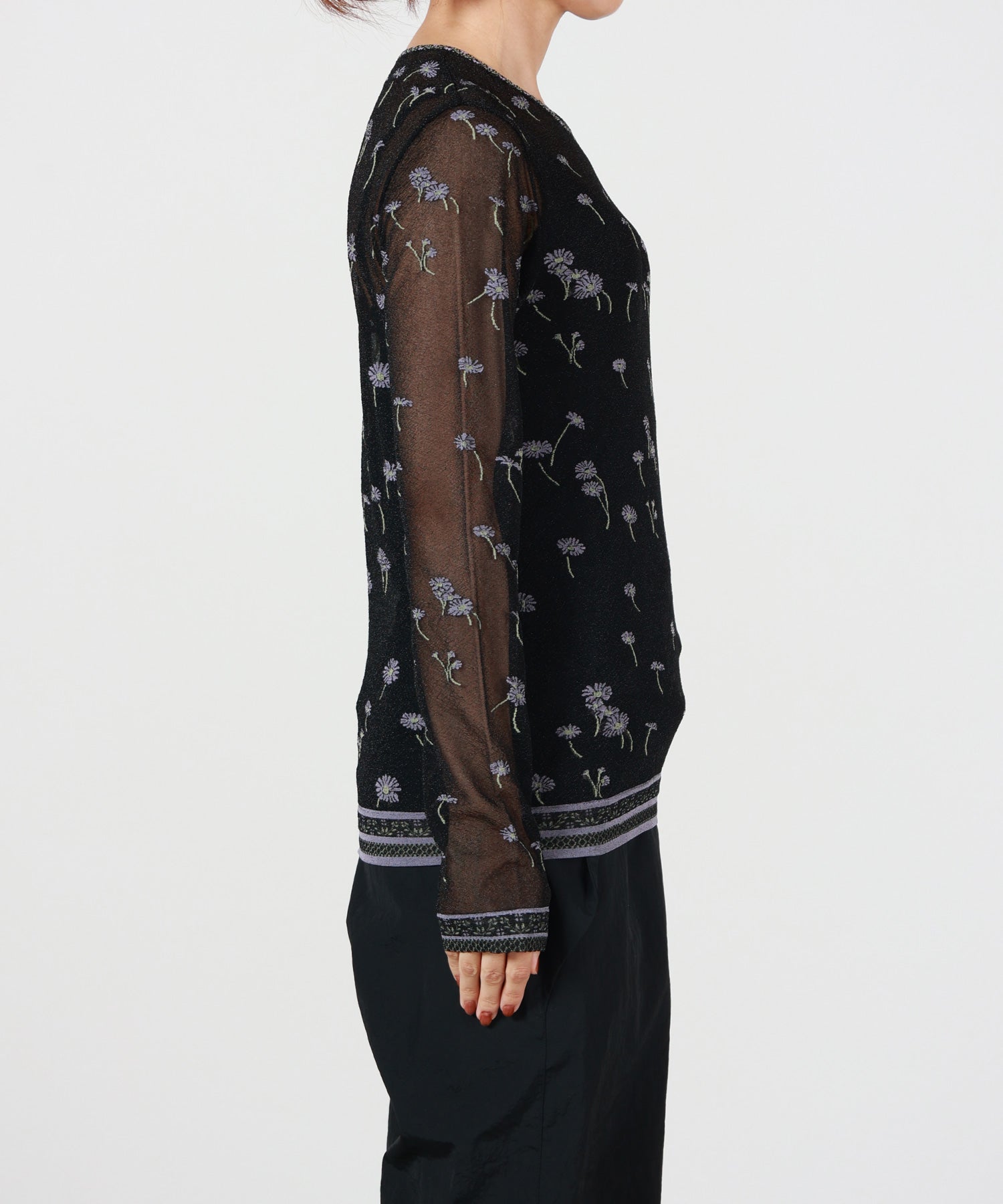 Mame Kurogouchi(マメ クロゴウチ)】 Floral Pattern Long Sleeve