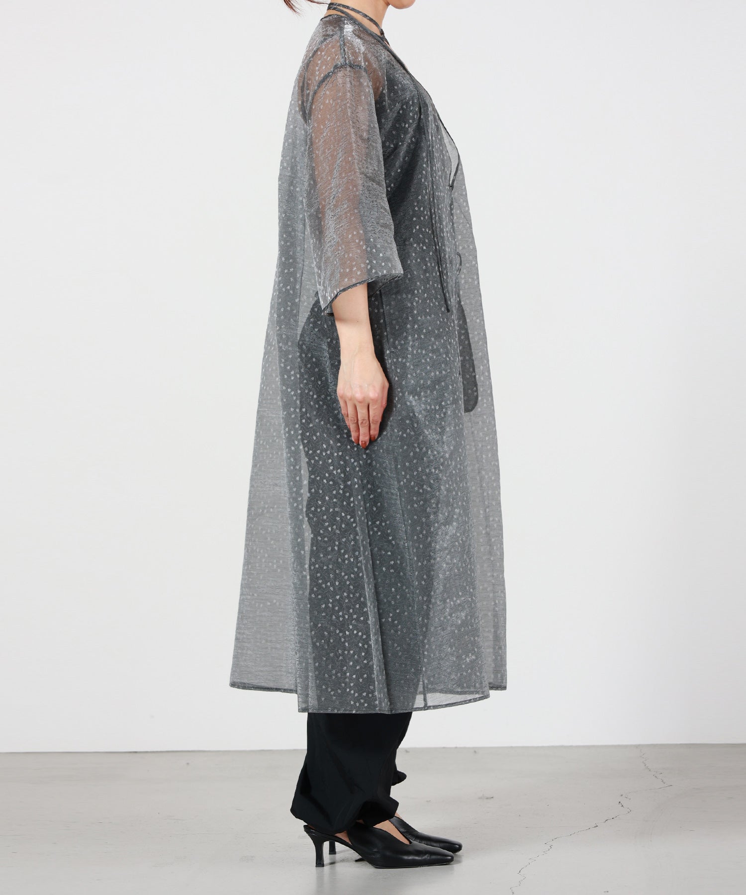 Mame Kurogouchi(マメ クロゴウチ)】 Floral Jacquard Sheer Dress
