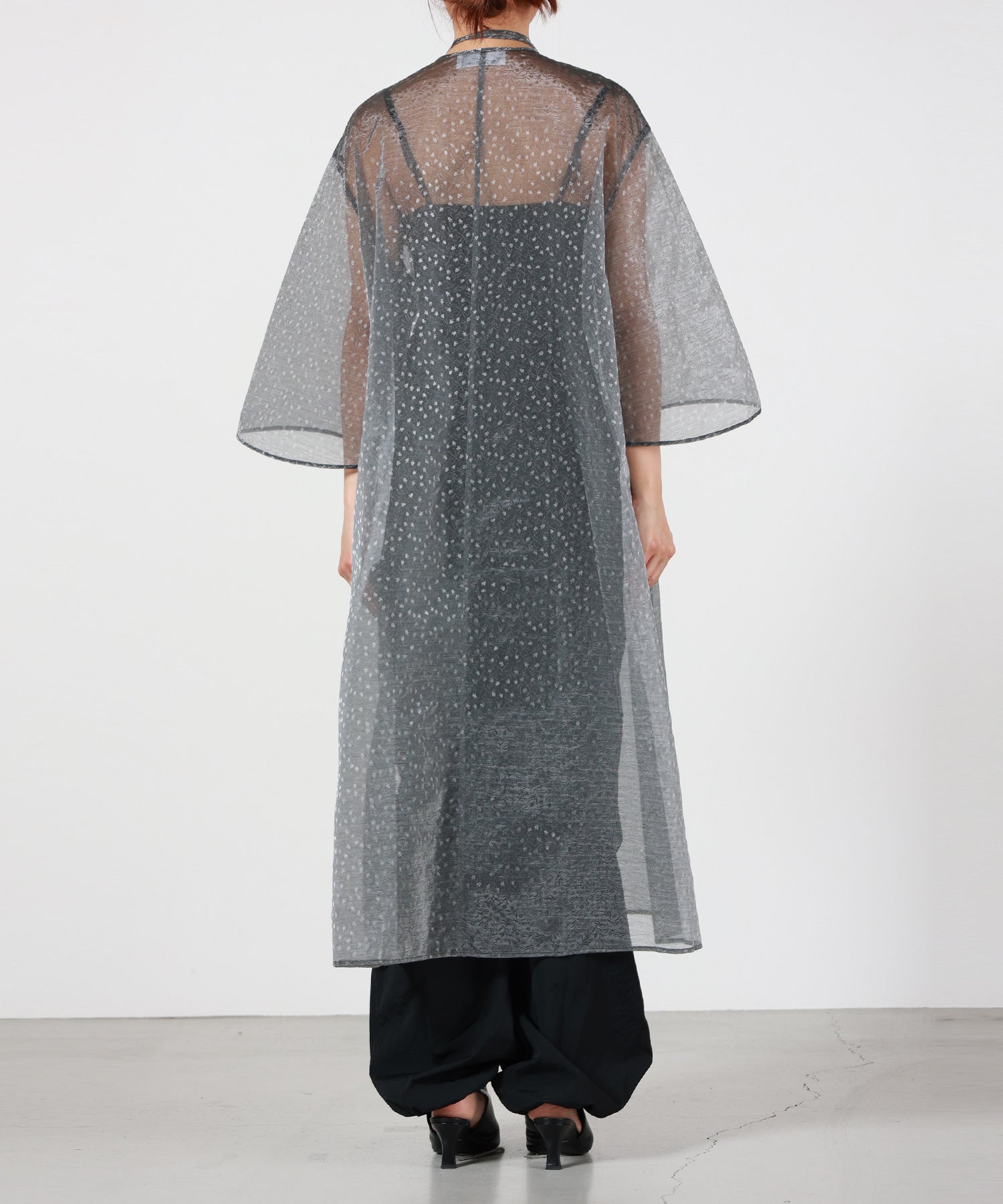 Mame Kurogouchi(マメ クロゴウチ)】 Floral Jacquard Sheer Dress