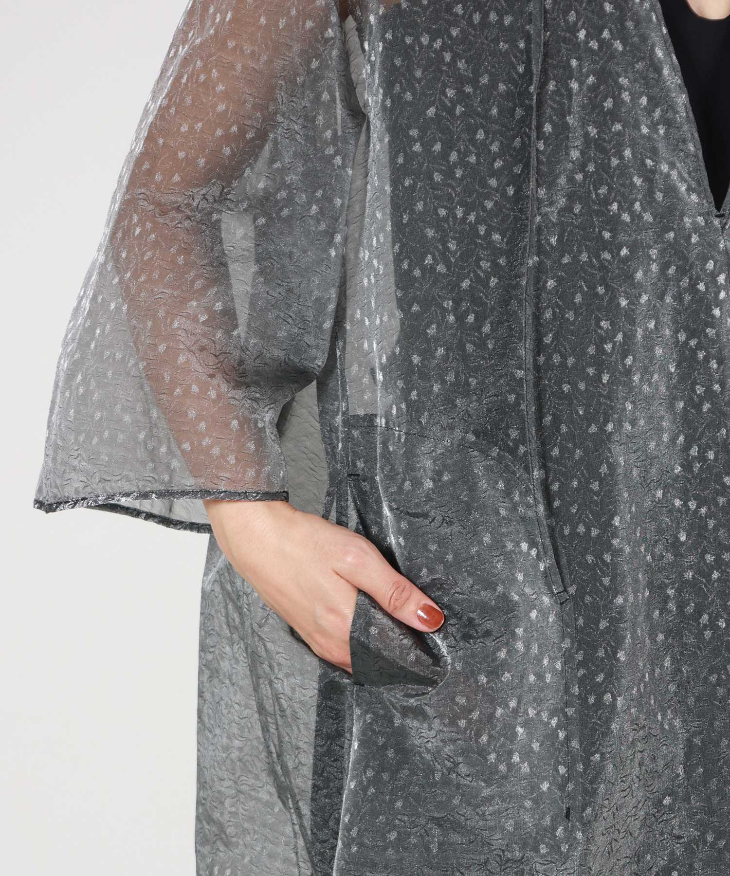 Mame Kurogouchi(マメ クロゴウチ)】 Floral Jacquard Sheer Dress