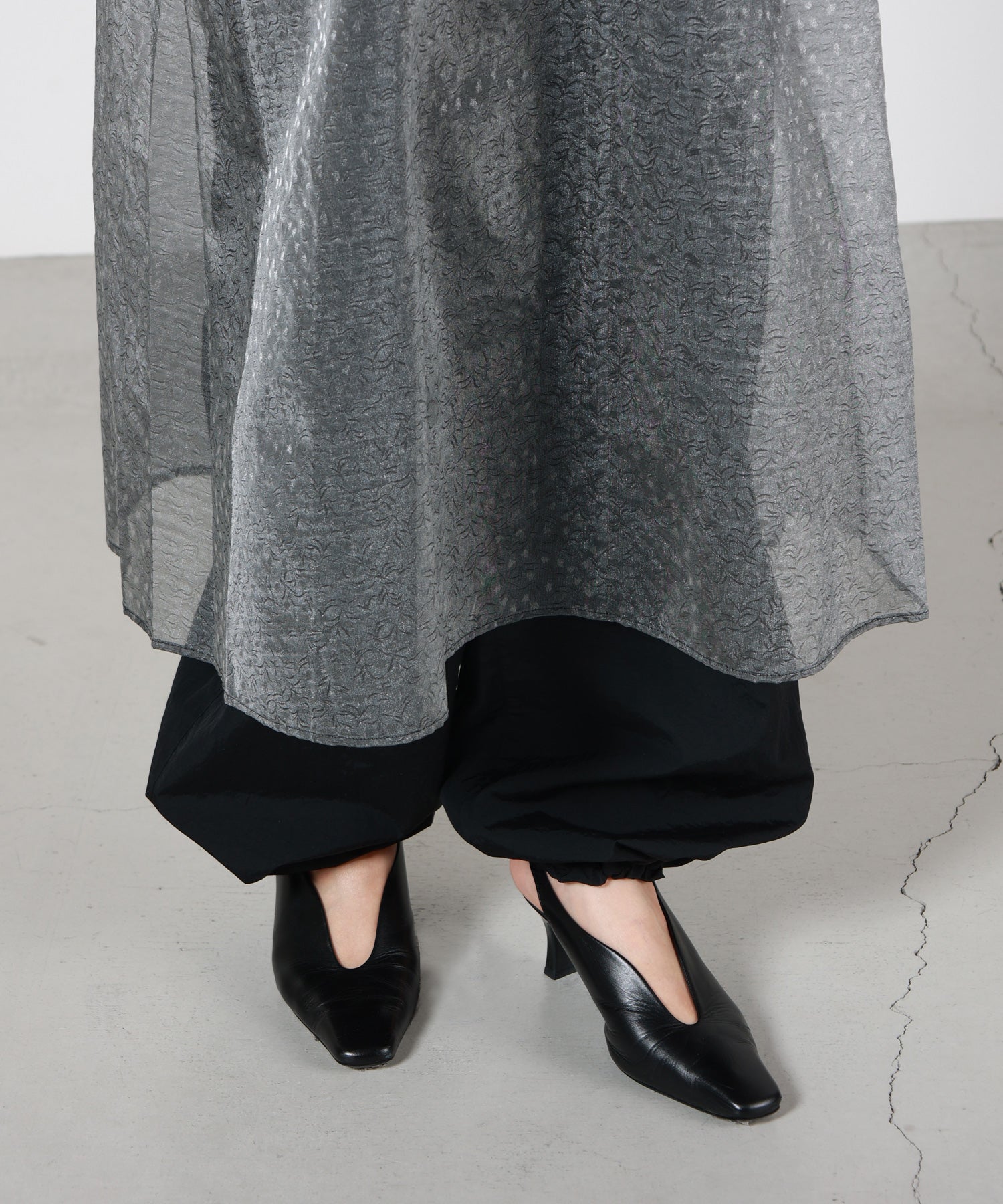 Mame Kurogouchi(マメ クロゴウチ)】 Floral Jacquard Sheer Dress