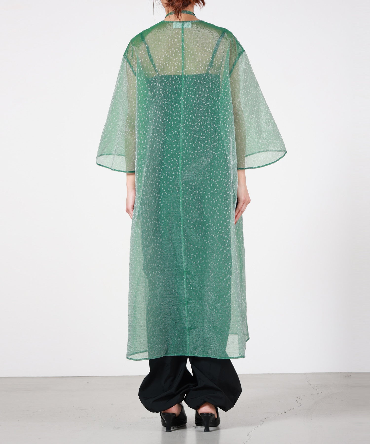 Mame Kurogouchi(マメ クロゴウチ)】 Floral Jacquard Sheer Dress