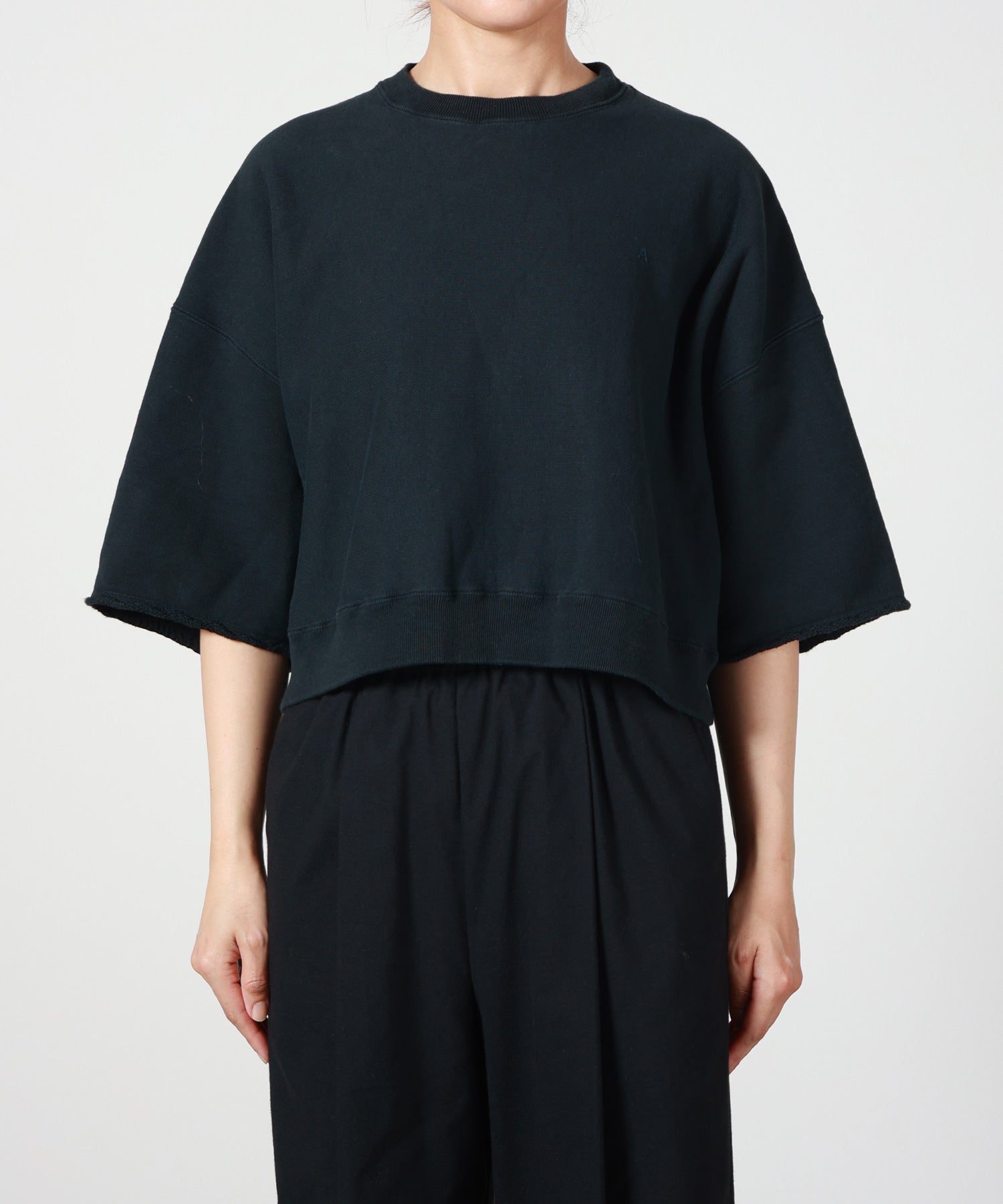 ATON(エイトン)】 NATURAL DYED URAKE | OVERSIZED HALF SLEEVE