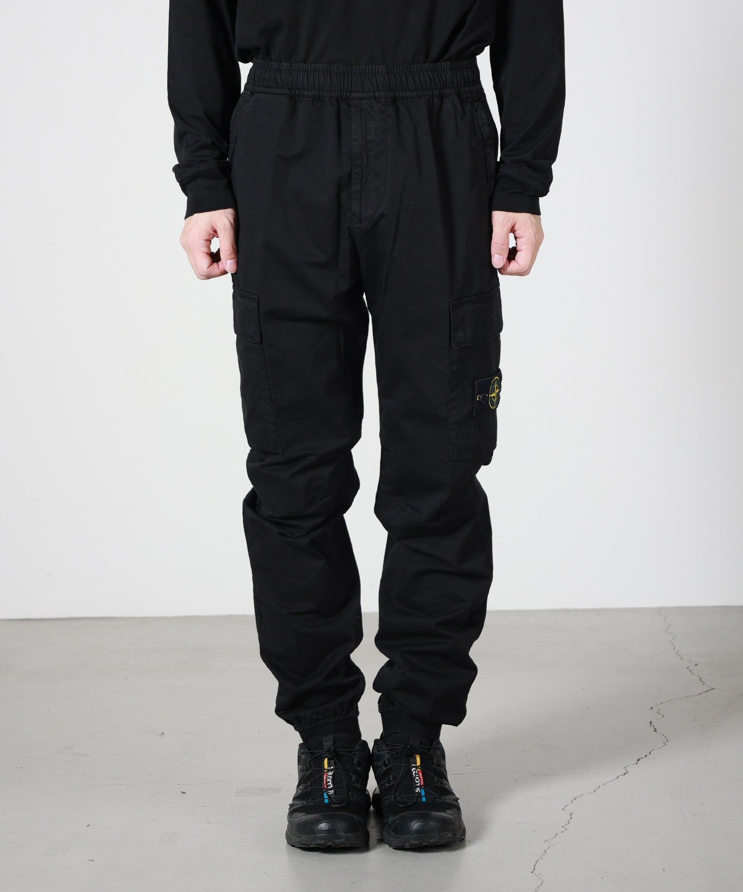 STONE ISLAND(ストーンアイランド)】 STRETCH COTTON-WOOL SATIN