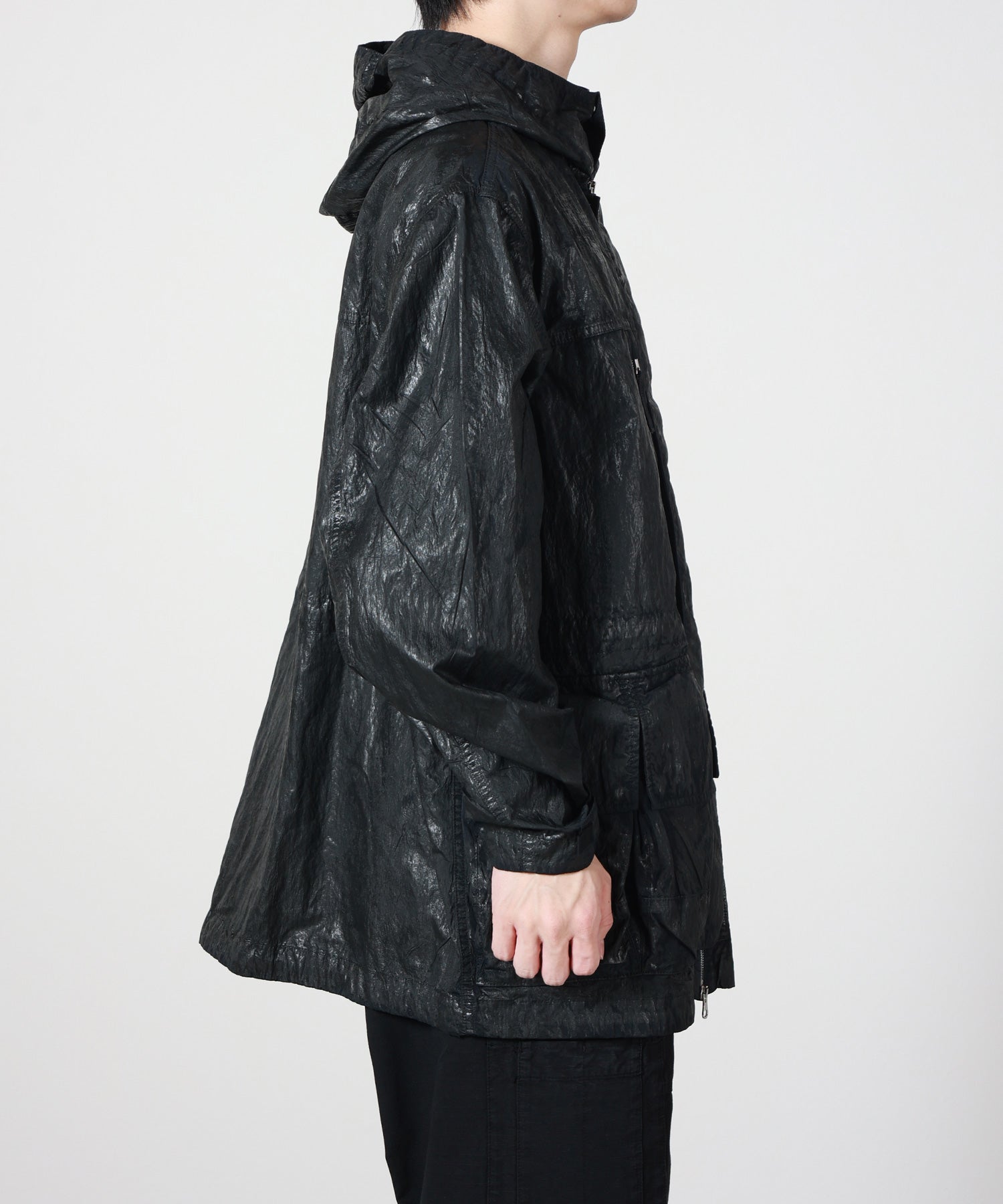 STONE ISLAND(ストーンアイランド)】 SLICK NYLON TELA-TC フーデッド
