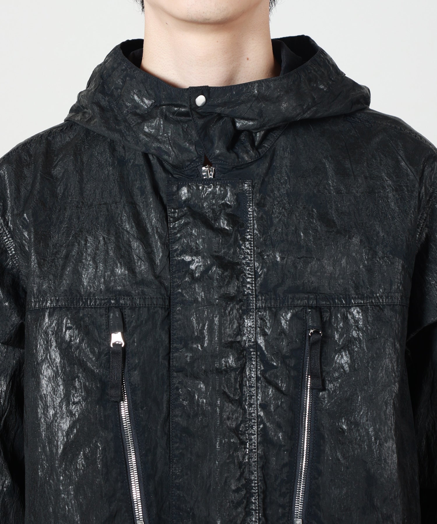STONE ISLAND(ストーンアイランド)】 SLICK NYLON TELA-TC フーデッド