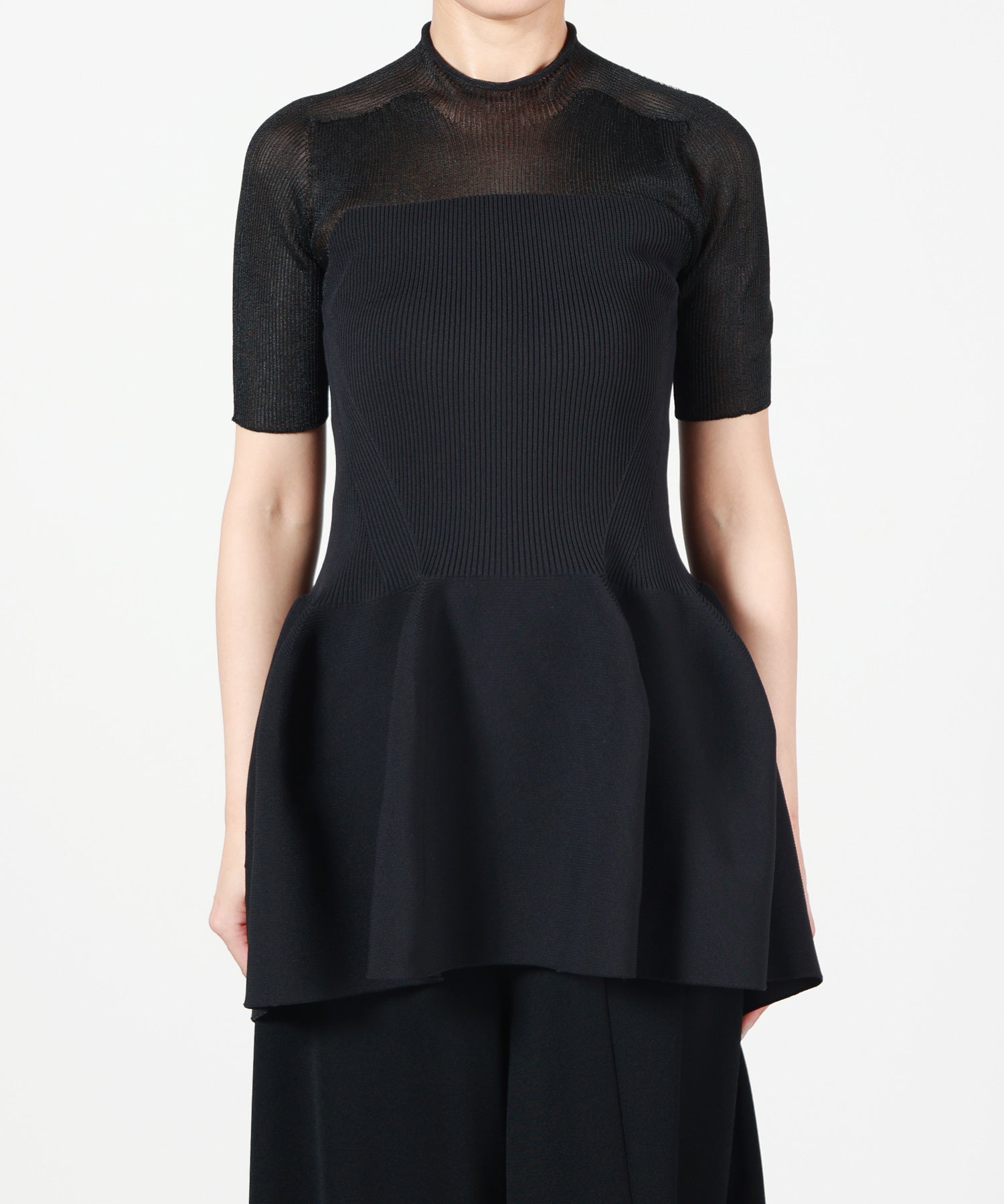 CFCL(シーエフシーエル)】 POTTERY LUCENT DECOLLETAGE SHORT SLEEVE