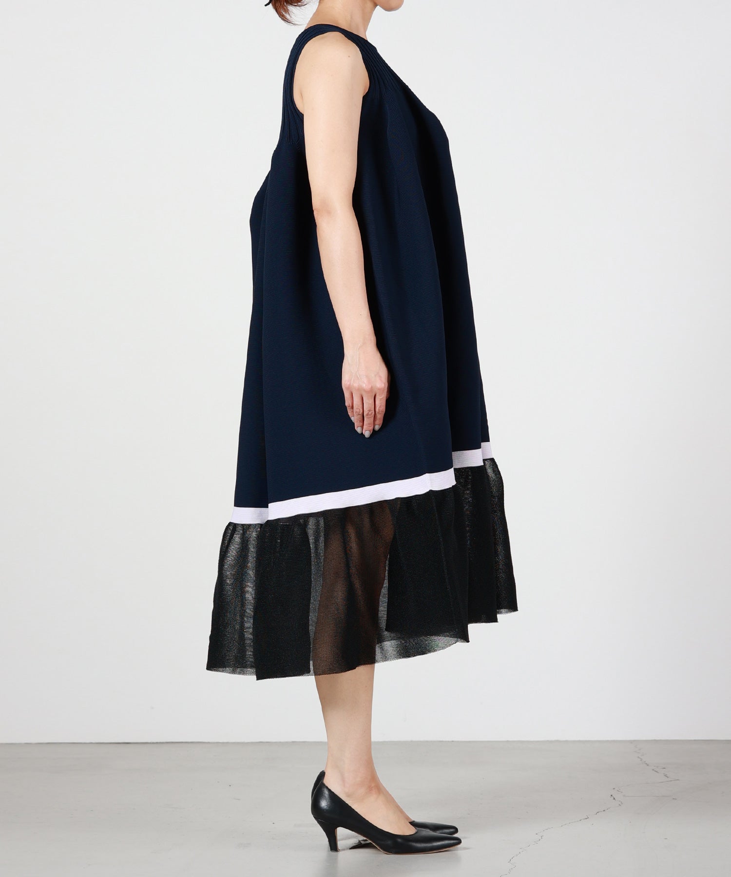 CFCL(シーエフシーエル)】 POTTERY LUCENT SLEEVELESS BUST FLARE