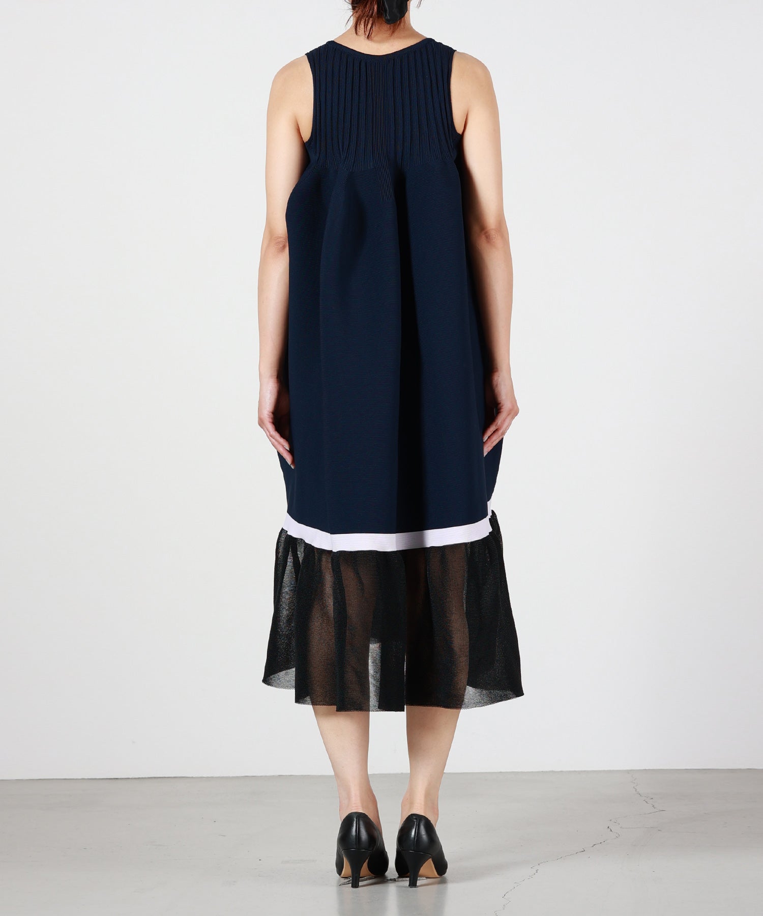 CFCL(シーエフシーエル)】 POTTERY LUCENT SLEEVELESS BUST FLARE