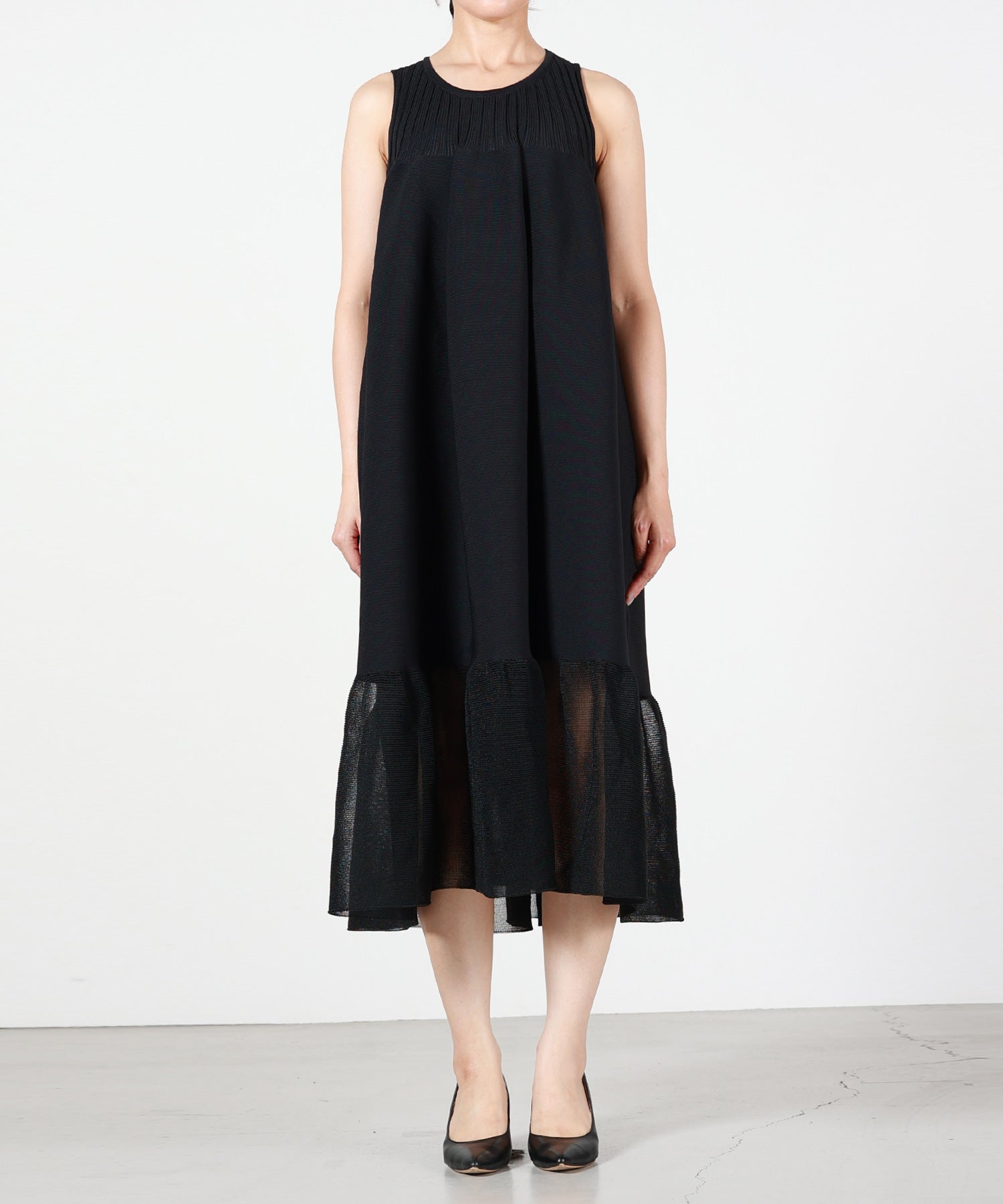 CFCL(シーエフシーエル)】 POTTERY LUCENT SLEEVELESS BUST FLARE