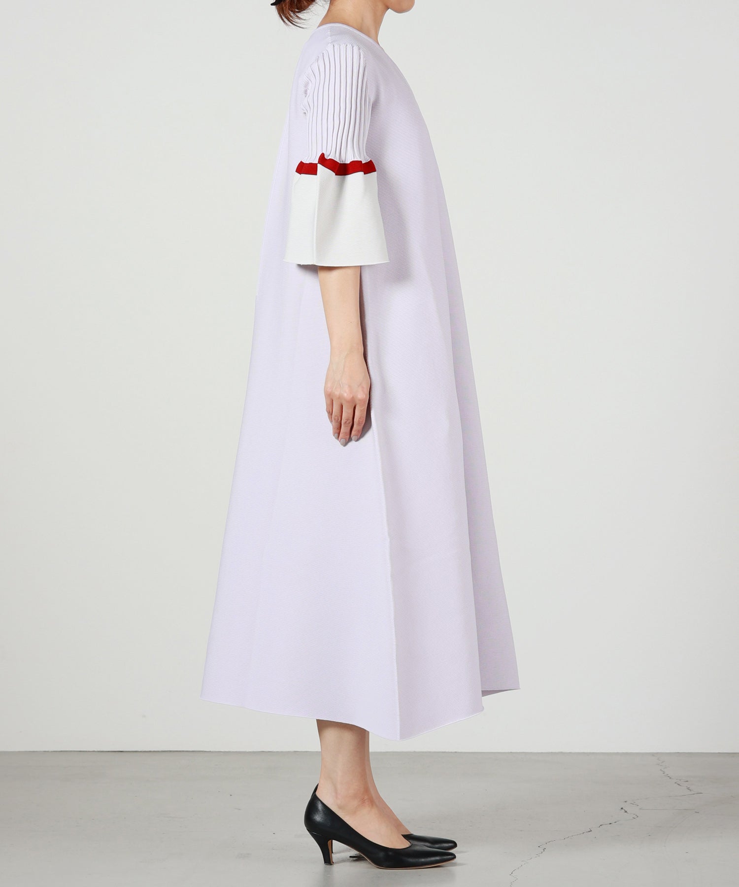 CFCL(シーエフシーエル)】 POTTERY SHORT BELL SLEEVE FLARE DRESS