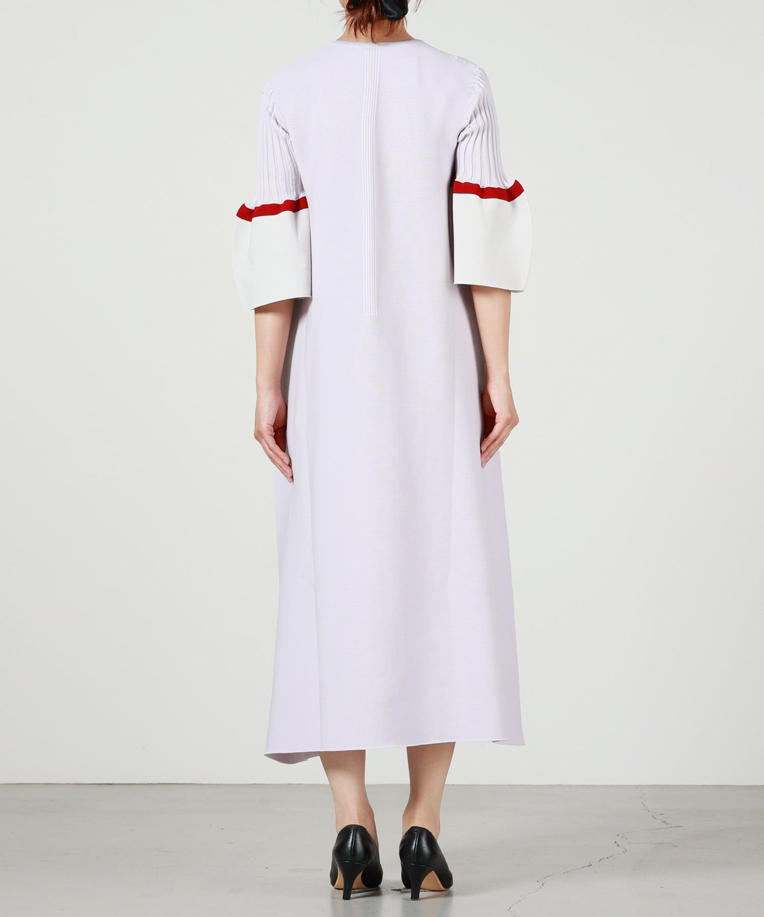 CFCL(シーエフシーエル)】 POTTERY SHORT BELL SLEEVE FLARE DRESS
