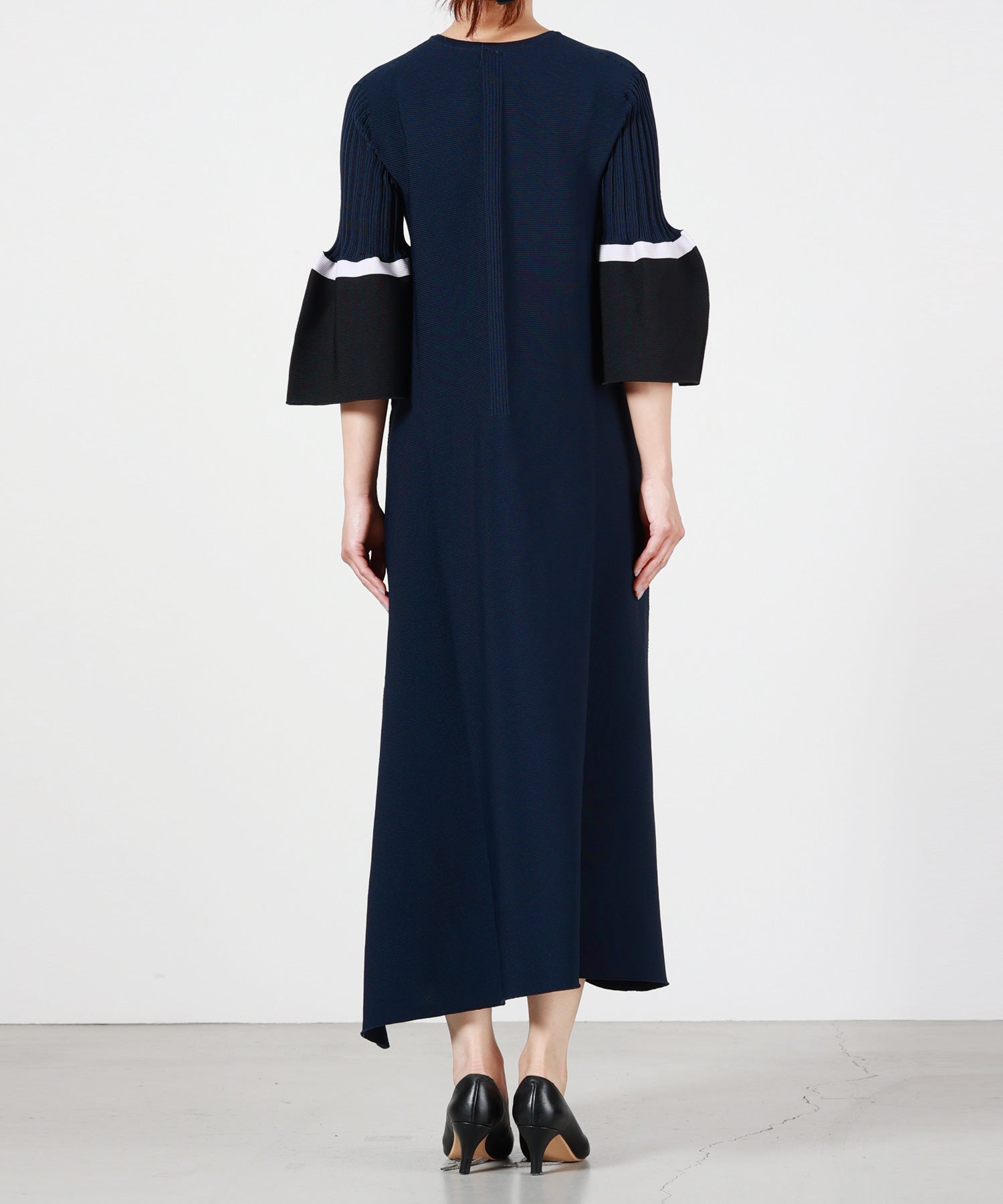 CFCL シーエフシーエル　ポッタリー　ショート　ベルスリーブ　フレア　ドレス CFCL(シーエフシーエル)】 POTTERY SHORT BELL SLEEVE FLARE DRESS