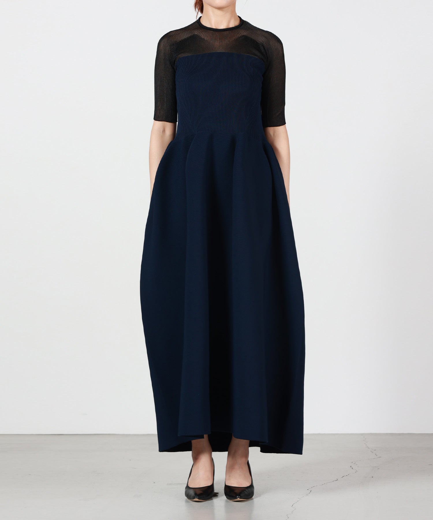 CFCL(シーエフシーエル)】 POTTERY LUCENT DECOLLETAGE SHORT SLEEVE