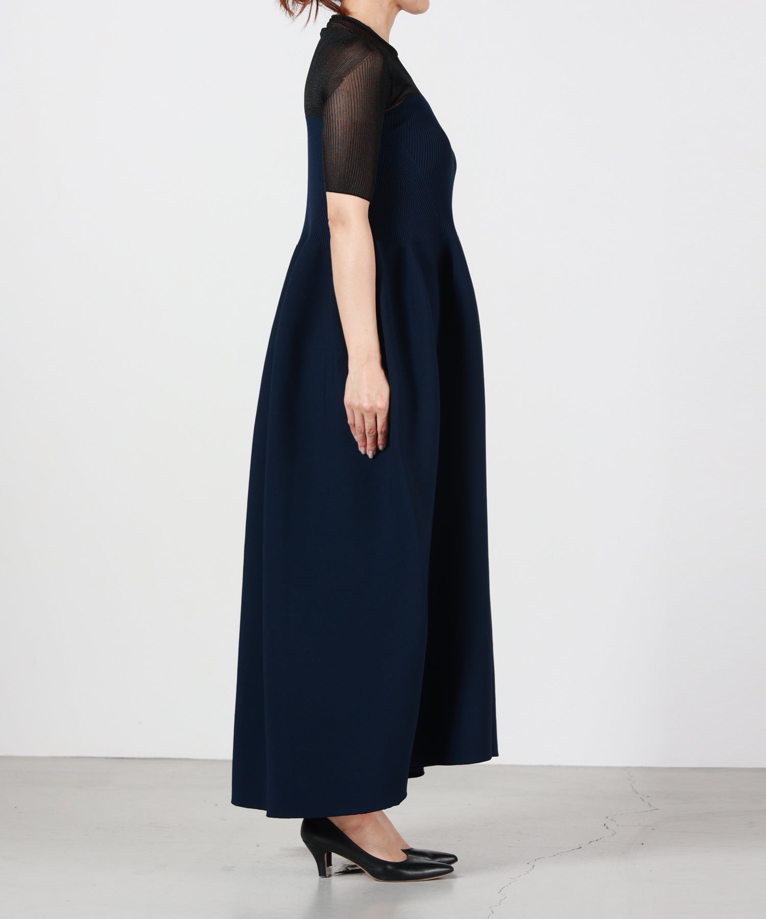 CFCL(シーエフシーエル)】 POTTERY LUCENT DECOLLETAGE SHORT SLEEVE