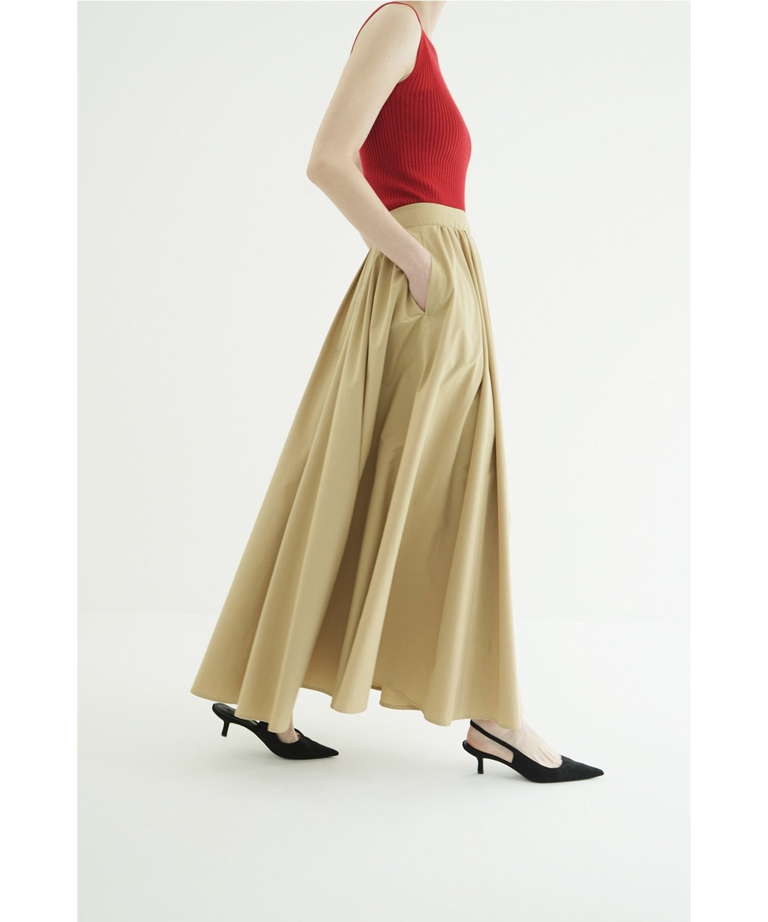 CLANE(クラネ)】 SLIT FLARE SKIRT｜PARIGOT ONLINE（パリゴオンライン）
