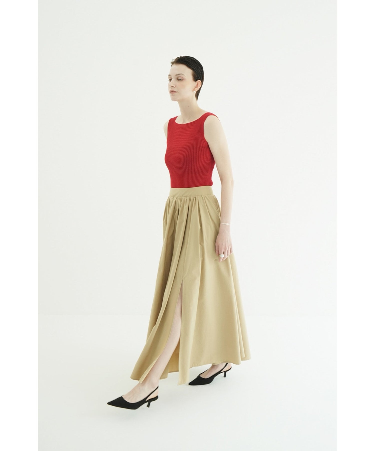 CLANE(クラネ)】 SLIT FLARE SKIRT｜PARIGOT ONLINE（パリゴオンライン）