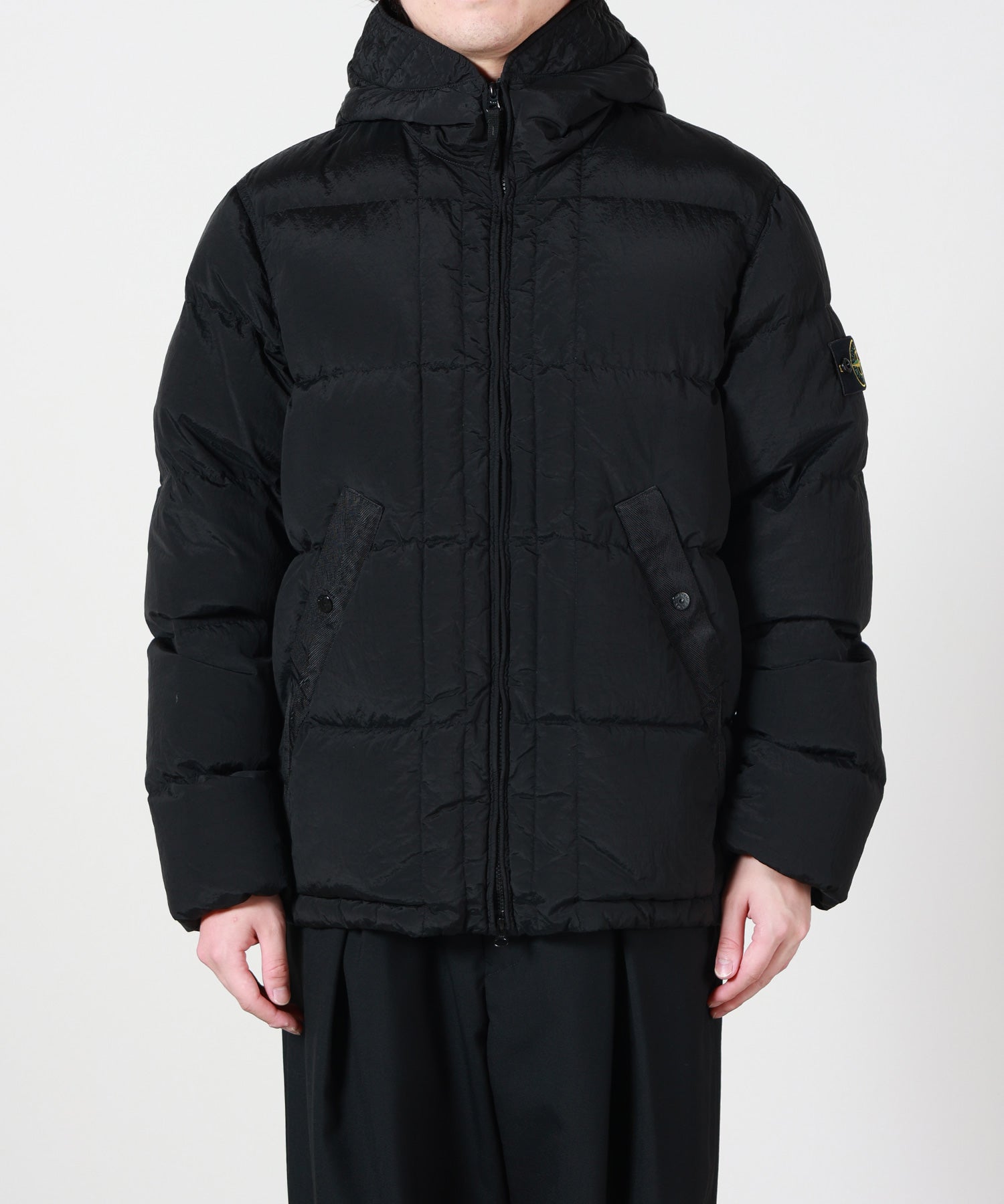 stone  フード付き ダウンジャケット STONE ISLAND(ストーンアイランド)】 フード付ダウンジャケット