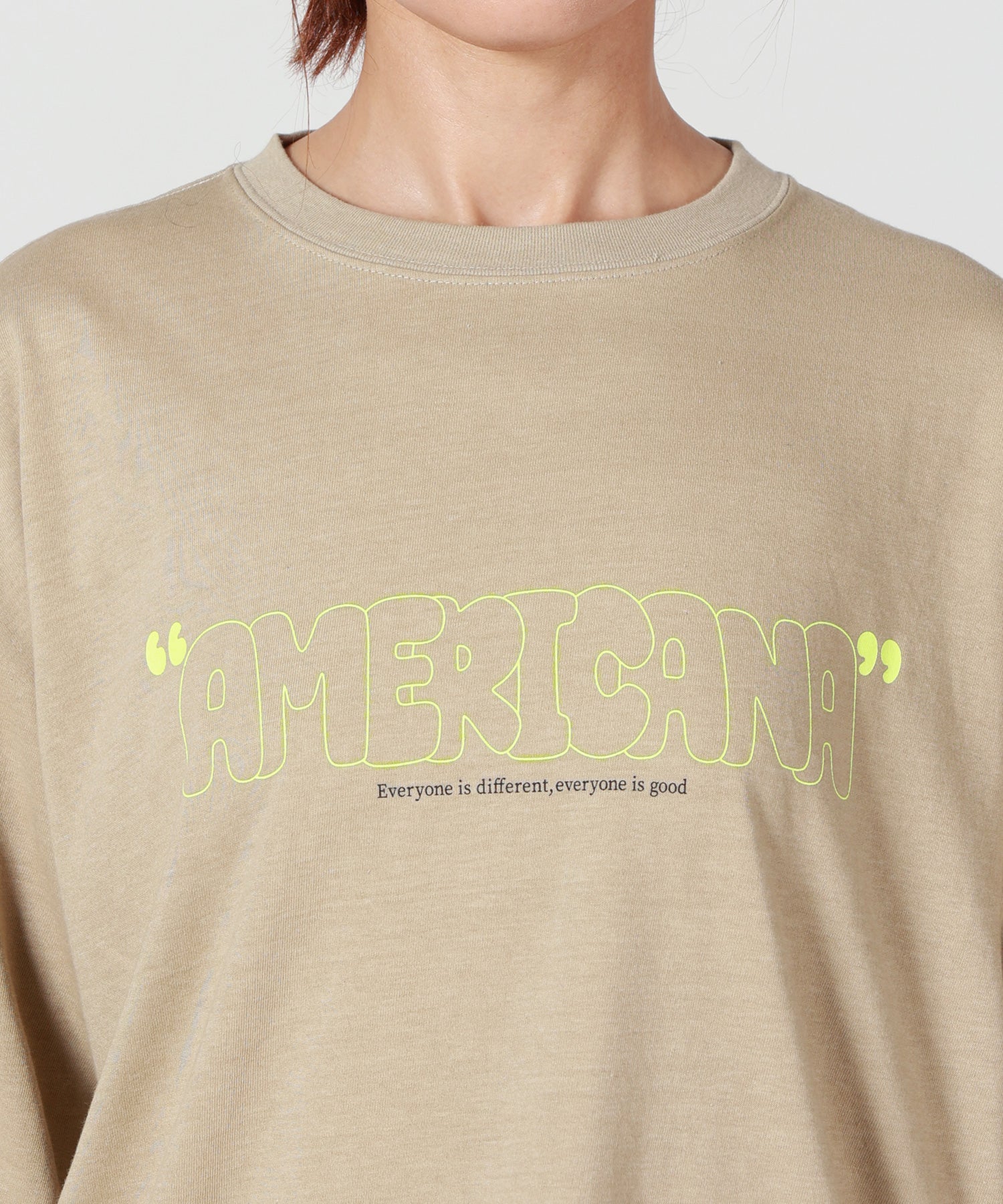 AMERICANA(アメリカーナ)】 ヴィンテージ天竺 クロップドT｜PARIGOT
