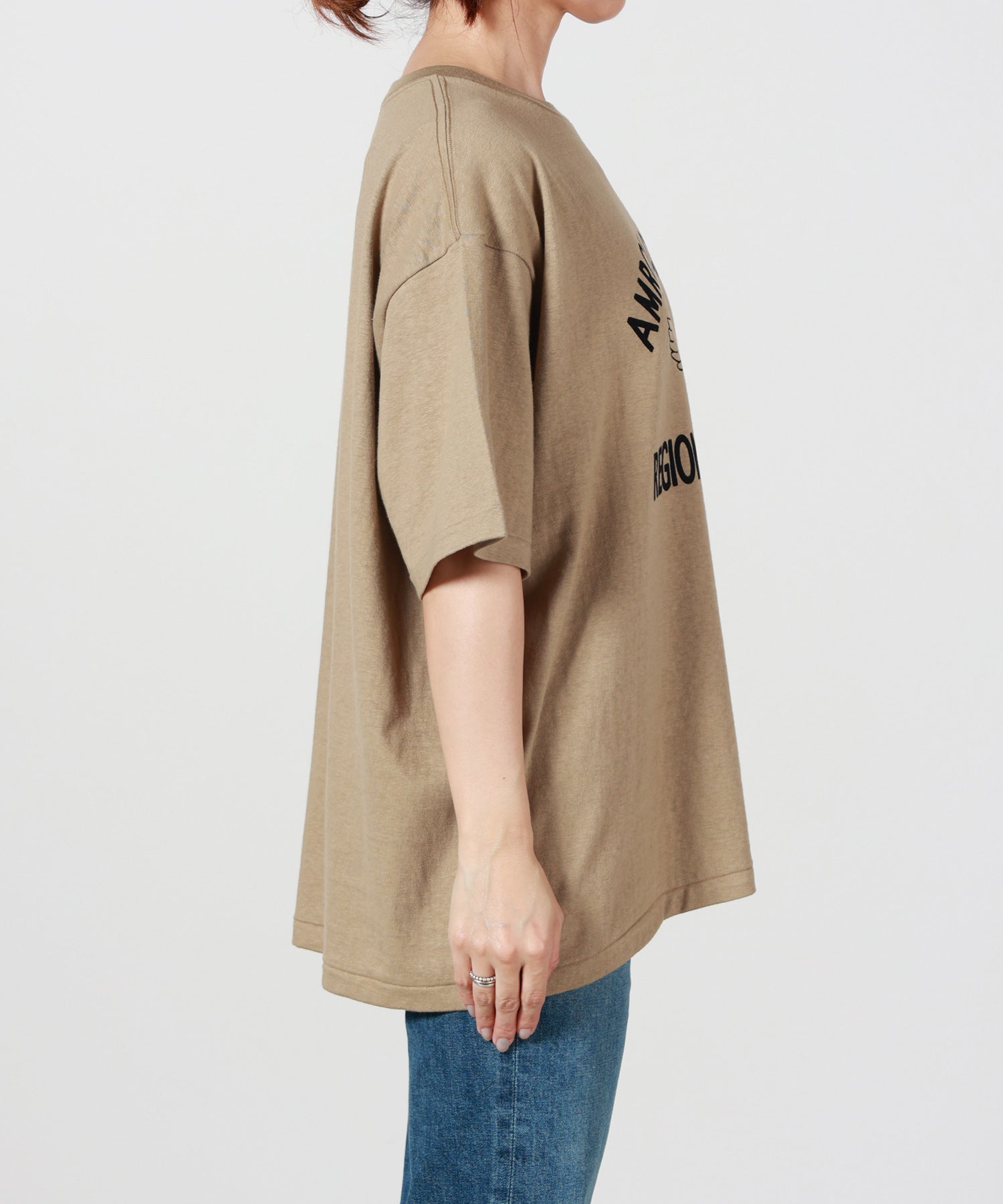 AMERICANA(アメリカーナ)】 フロッキープリントTシャツ｜PARIGOT