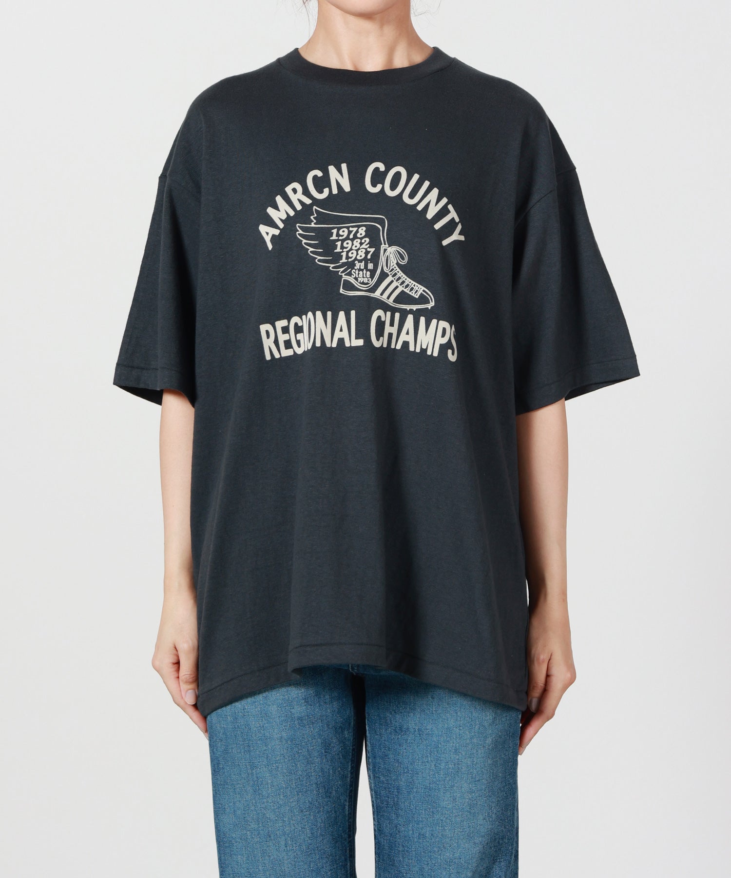AMERICANA(アメリカーナ)】 フロッキープリントTシャツ｜PARIGOT