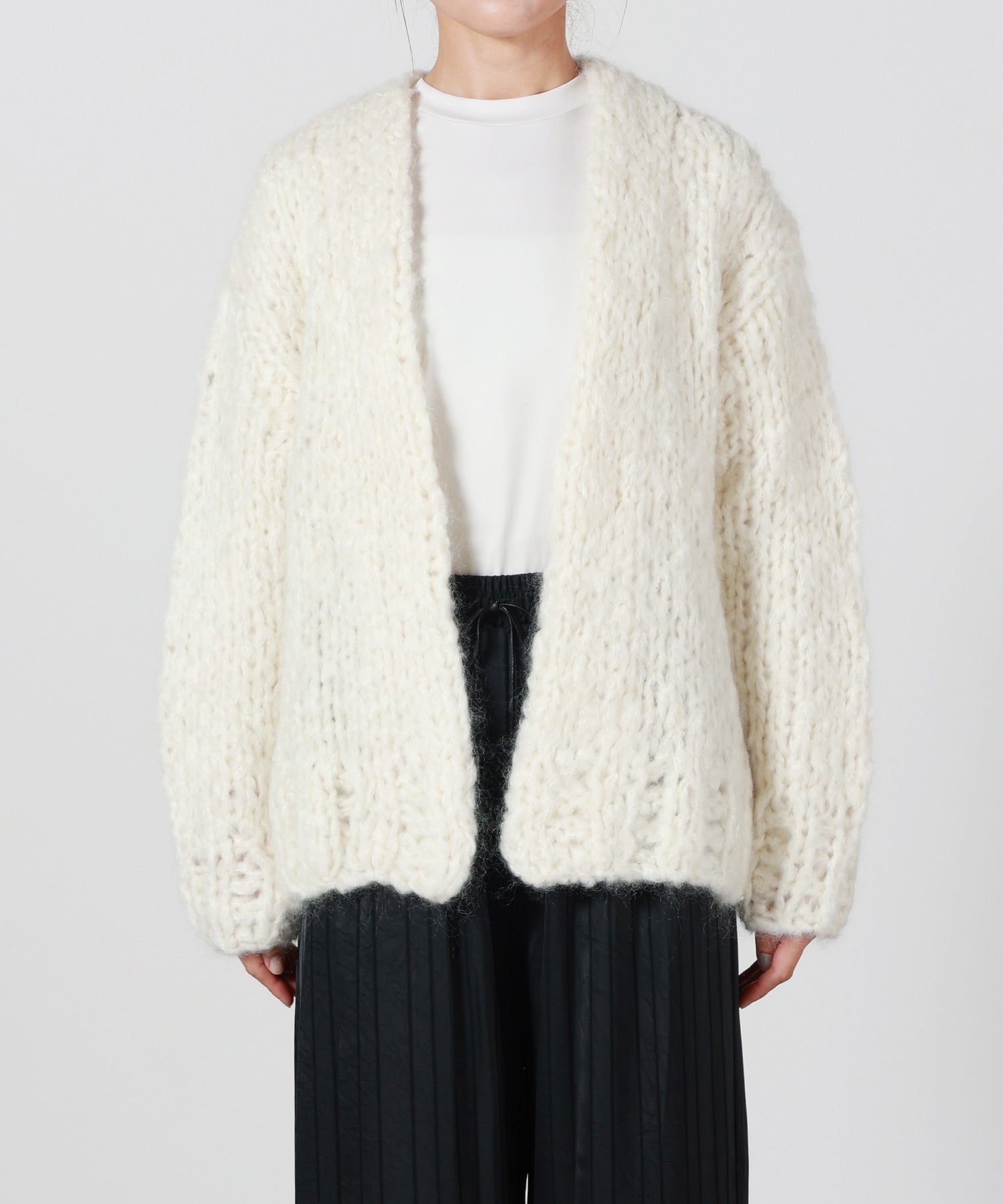 ATON(エイトン)】 HAND KNIT | CARDIGAN｜PARIGOT ONLINE（パリゴ