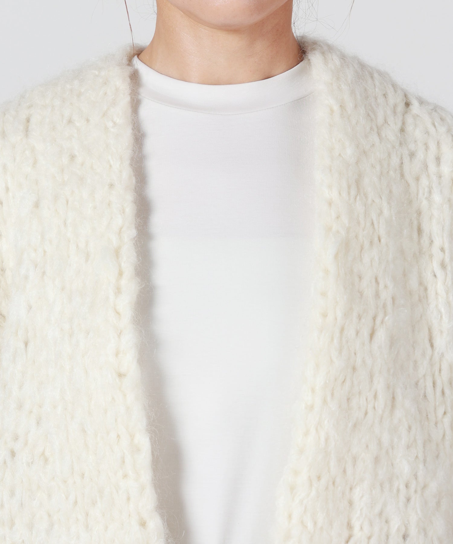 ATON(エイトン)】 HAND KNIT | CARDIGAN｜PARIGOT ONLINE（パリゴ